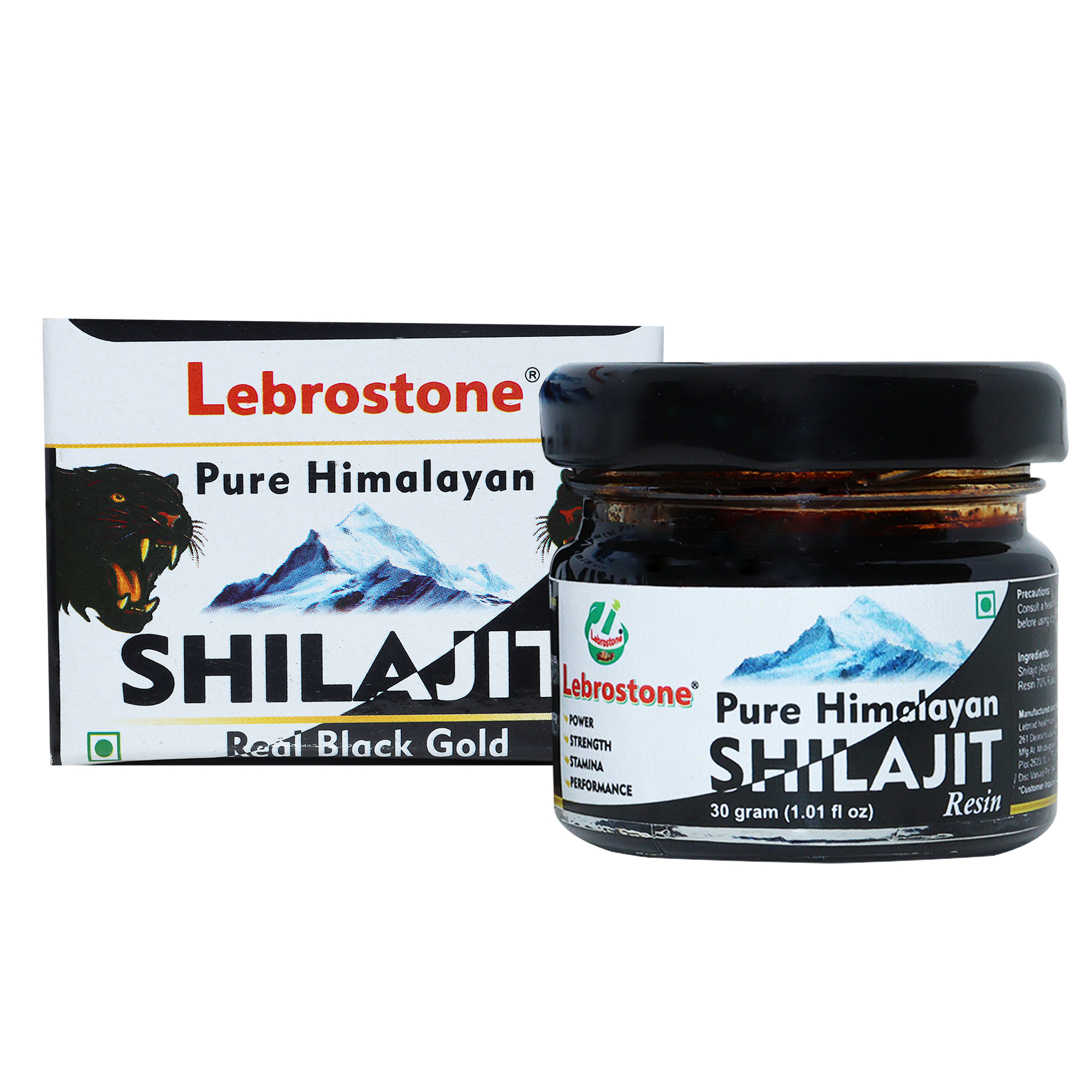 Lebrostone Pure Himalayan Shilajit Resin | Natural Energy & Testosterone Booster | 75% Fulvic Acid | Authentic Ayurvedic Rasayana | Strength, Stamina & Vitality - 30g