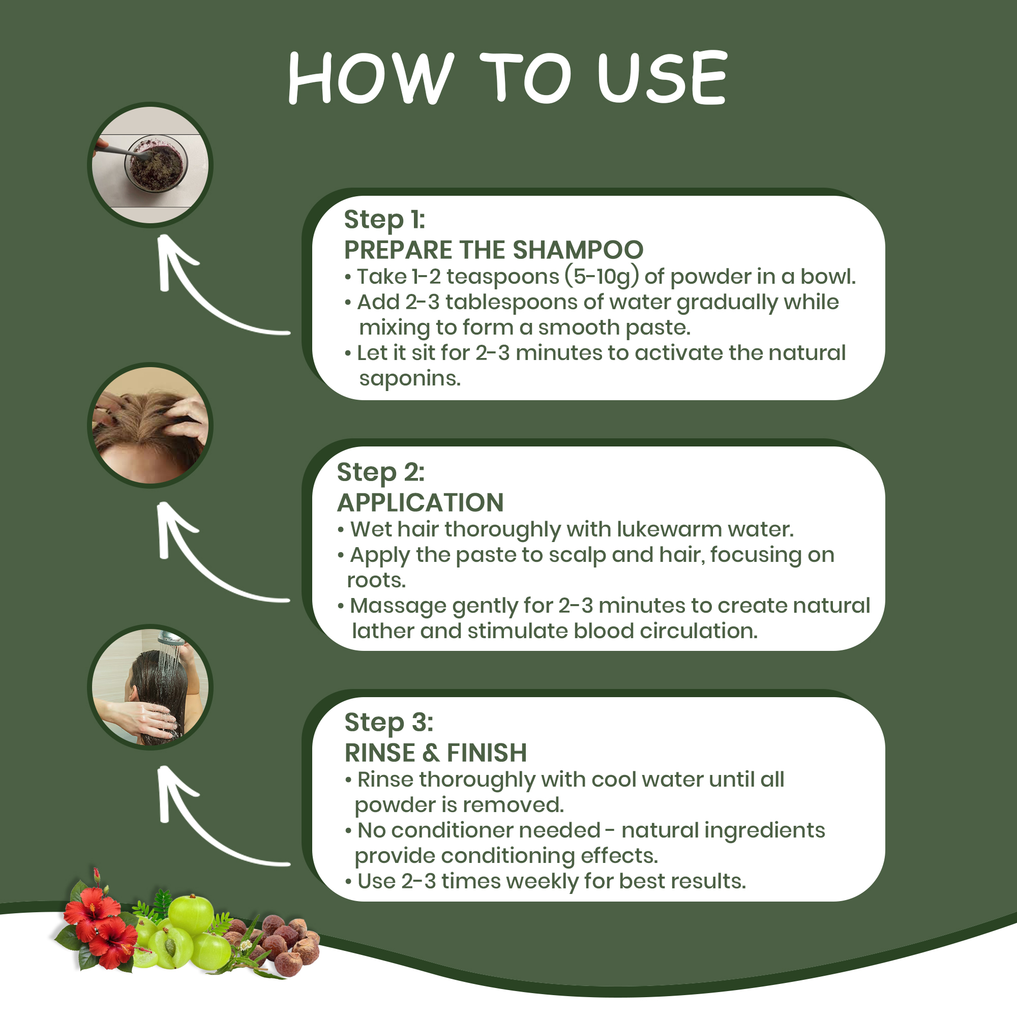 Lebrostone Strong, Shiny Hair & Anti Dandruff Shampoo Powder | Pure Herbal Formula with Amla, Reetha, Shikakai & Bhringraj | Natural Hair Growth & Scalp Cleansing | Chemical-Free Powder Shampoo - 100g