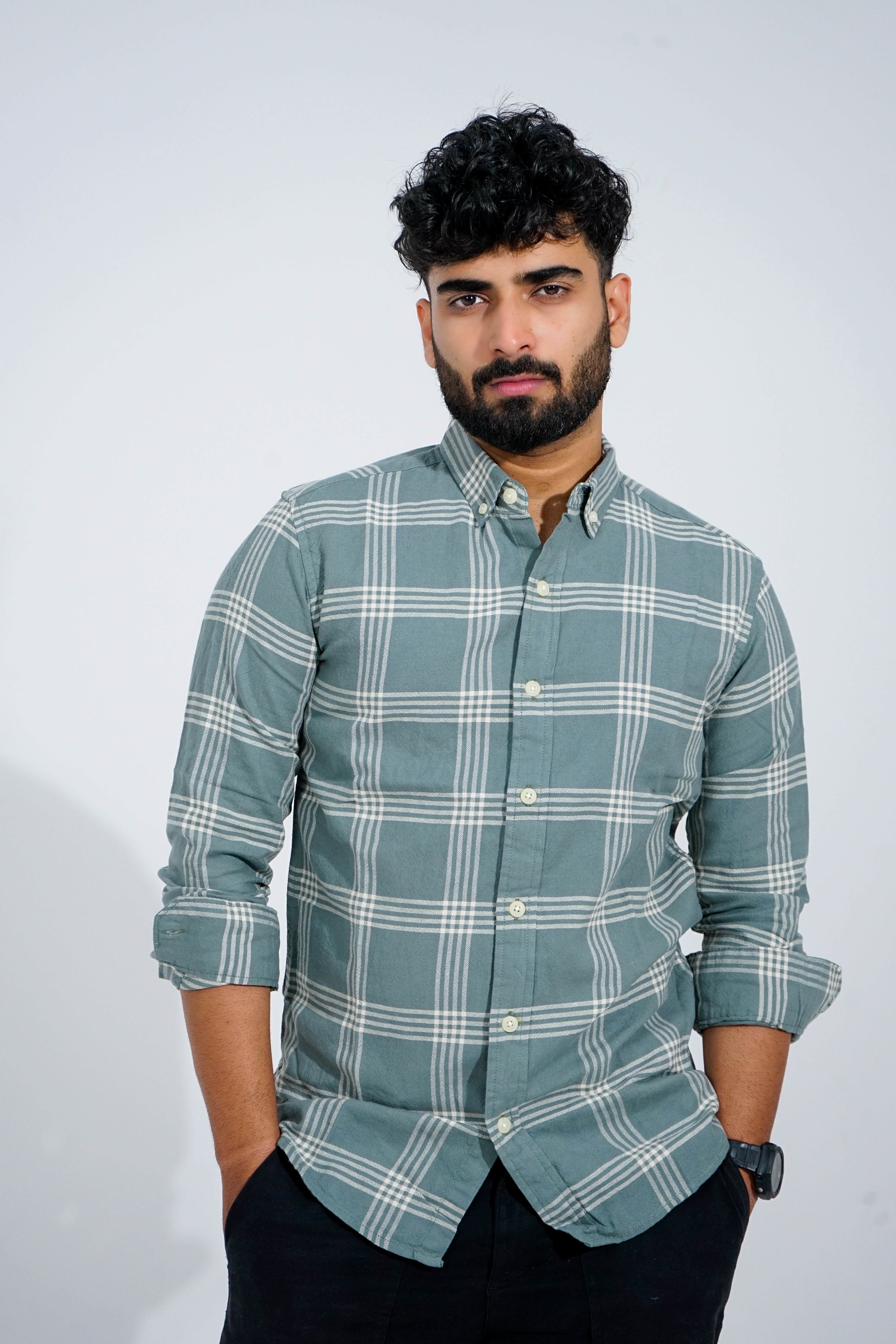 Dusty Pine Semi Formal Checkered Shirt