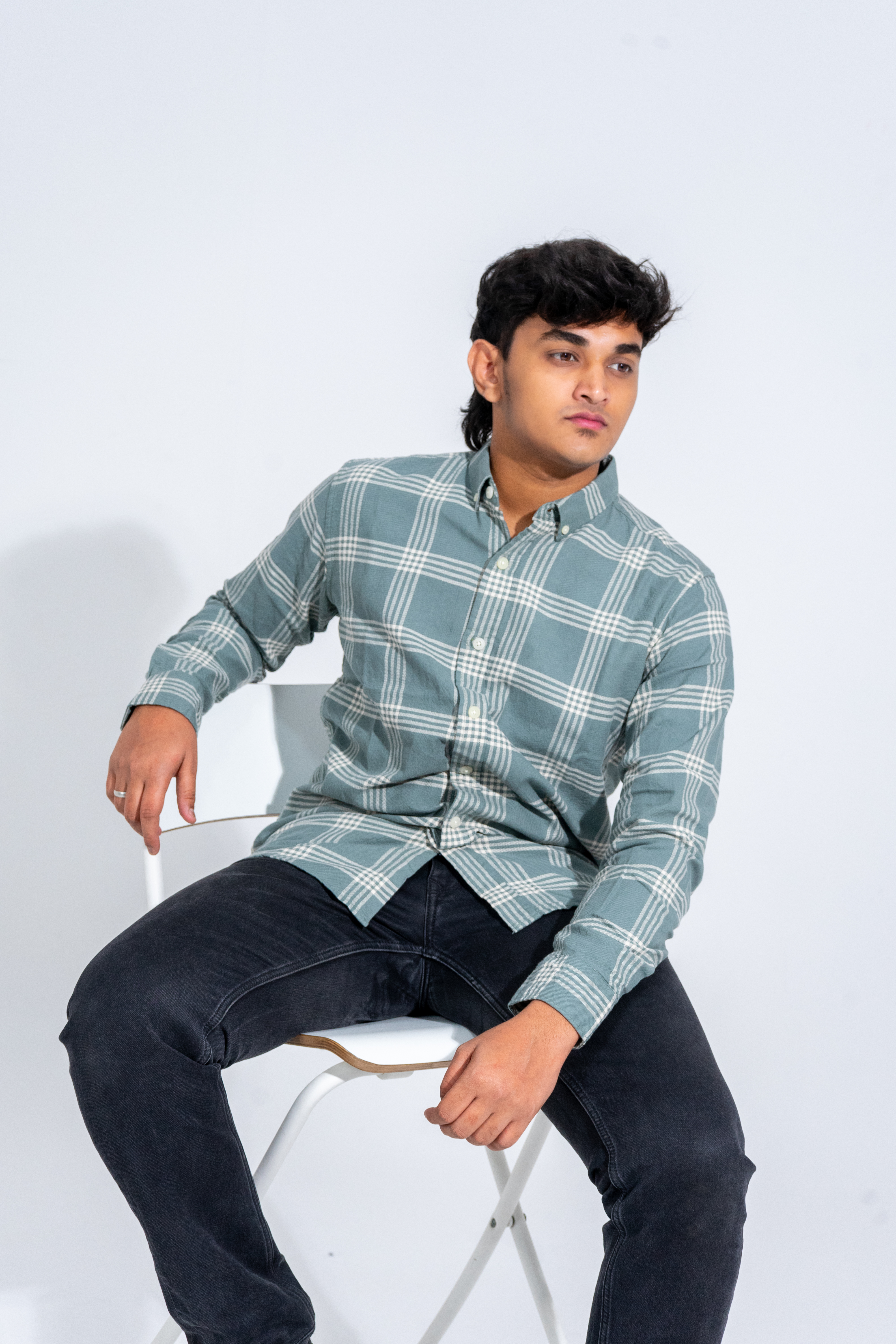 Dusty Pine Semi Formal Checkered Shirt