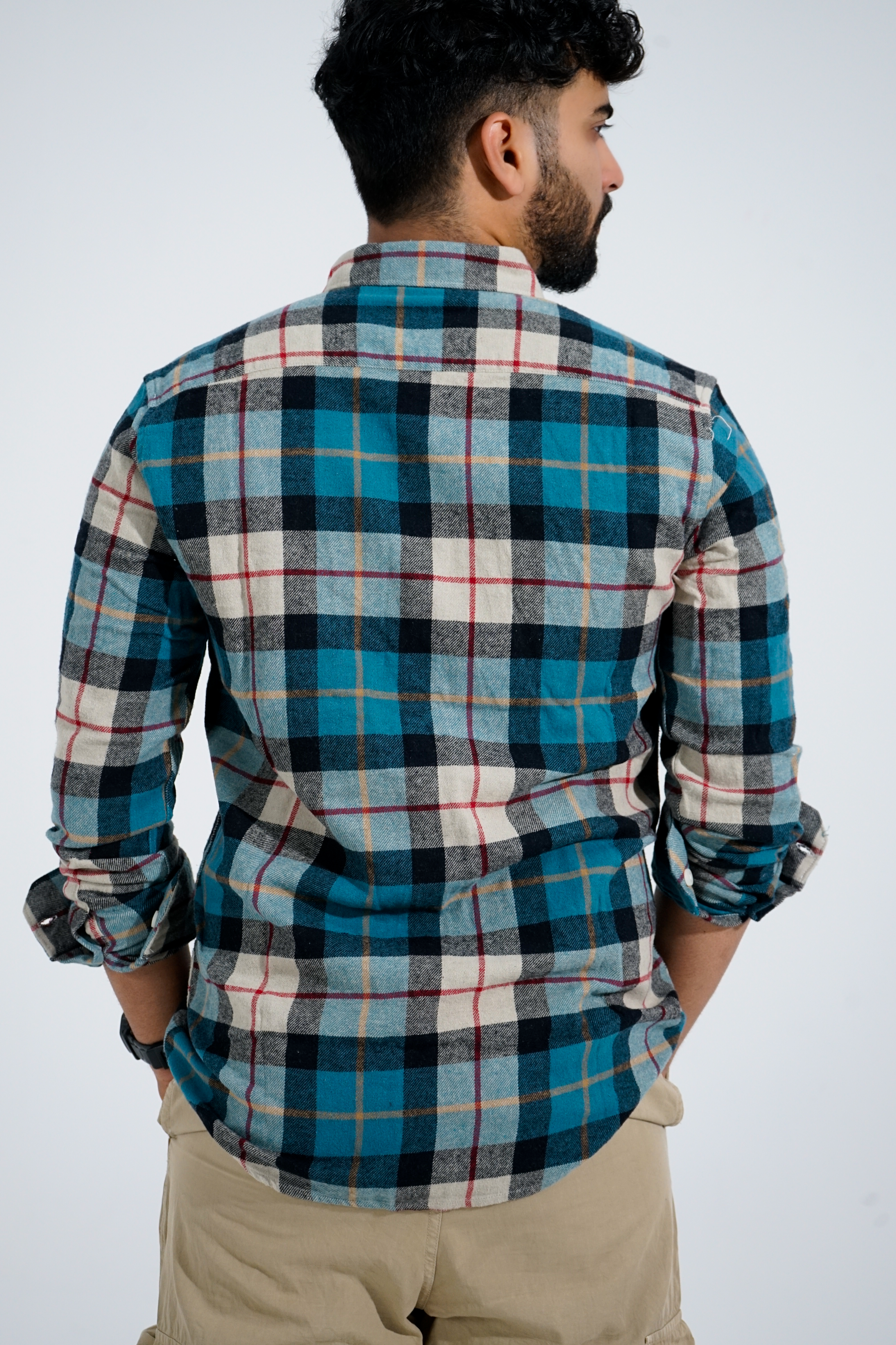 Teal Sand Classic Check Shirt