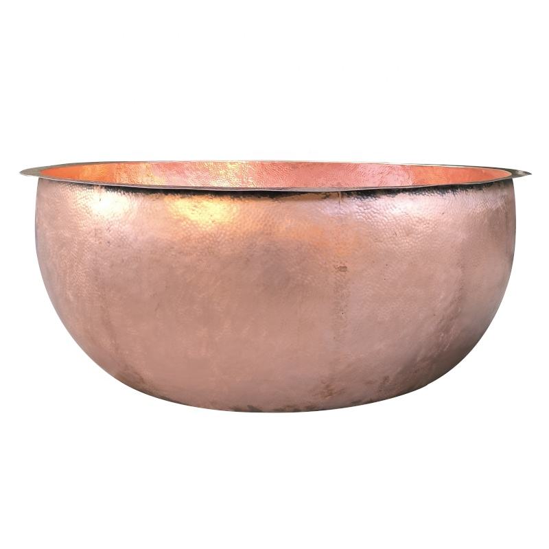 Hammered Copper Freestanding Bathtub – Luxury Vintage Soaking Tub for Rustic Bathroom Décor