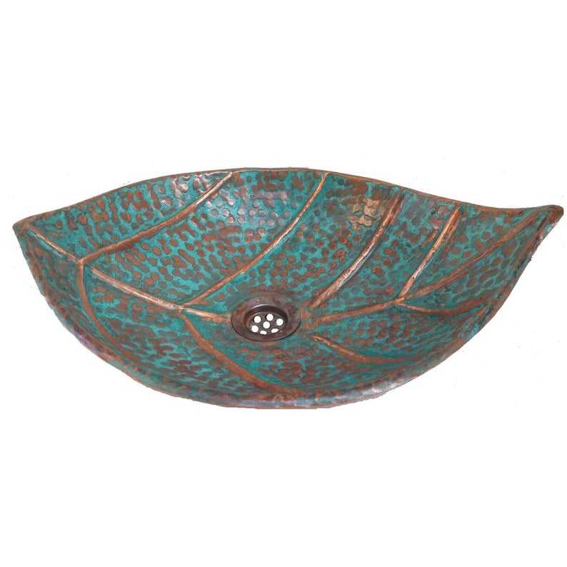Artisan Hammered Copper Sink, Handmade Vessel Bathroom Basin, Elegant Irregular Shape Wash Sink