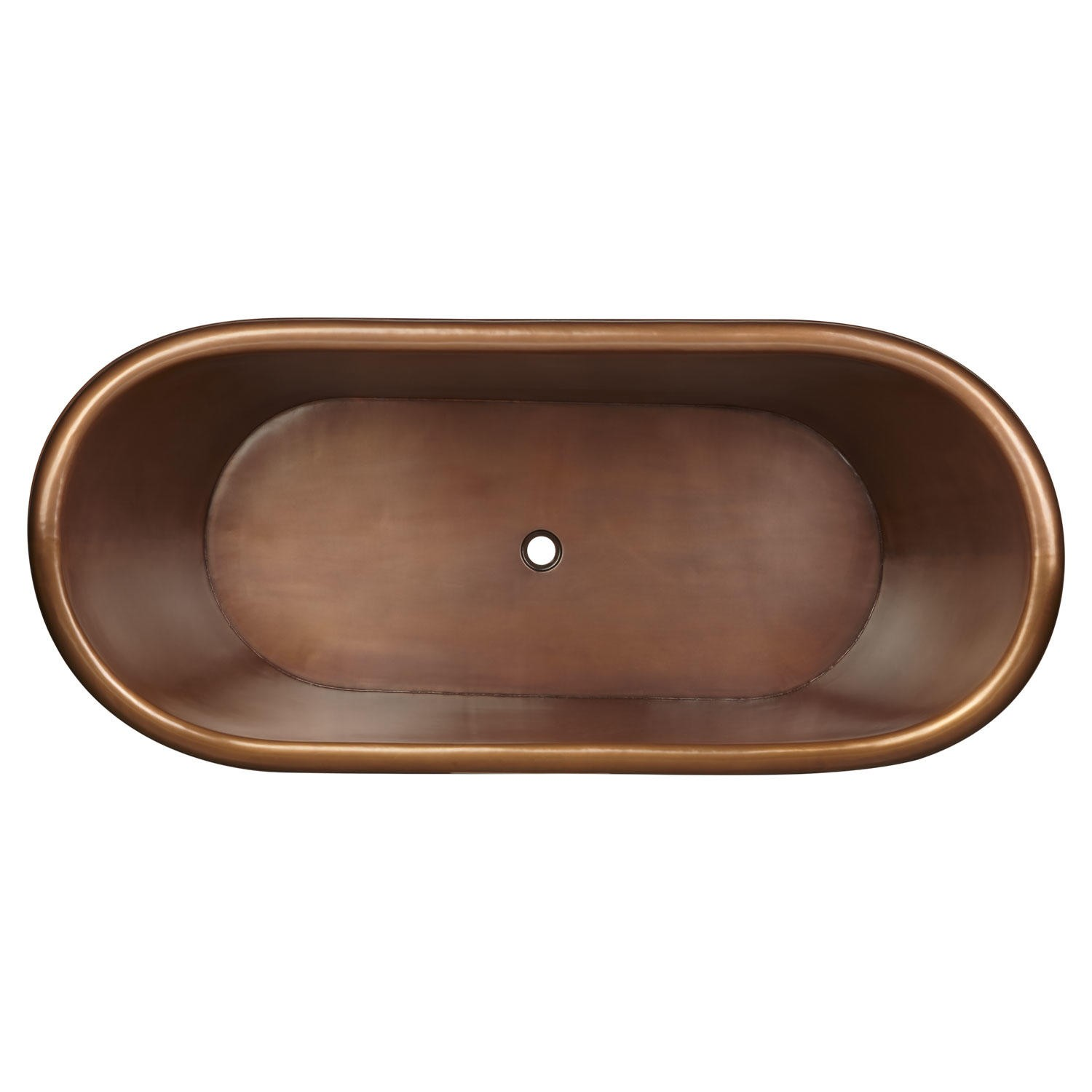 Elegant Copper Freestanding Bathtub – Handcrafted Rustic Soaking Tub for Premium Bathroom Style