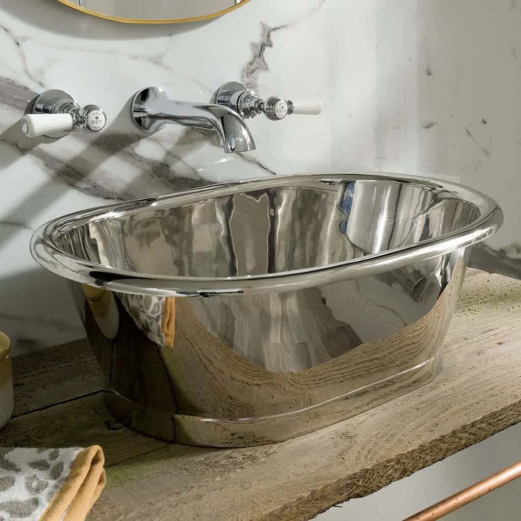 Handcrafted Copper Bathroom Sink, Premium Hammered Vessel Basin, Modern Unique Shape Vanity Sink