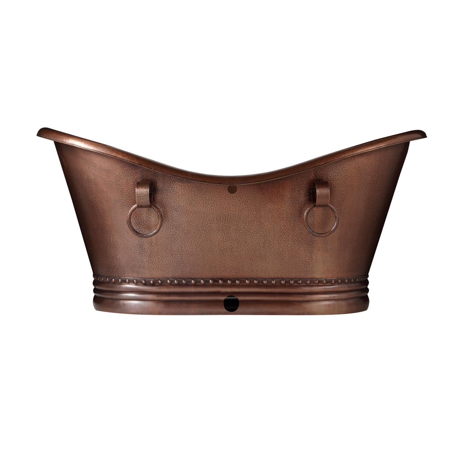 Elegant Copper Freestanding Bathtub – Handcrafted Rustic Soaking Tub for Premium Bathroom Style