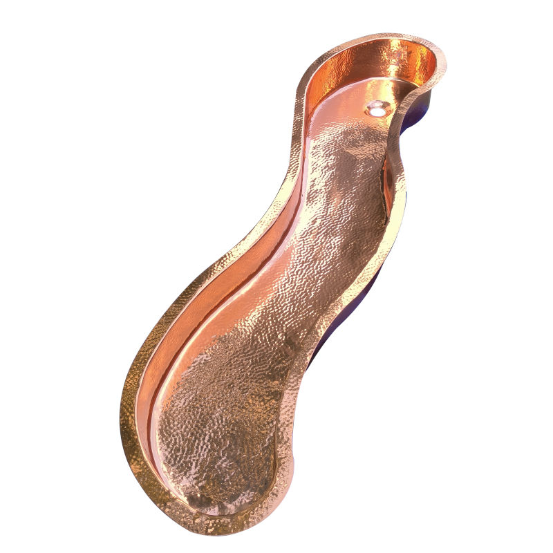Handcrafted Copper Vessel Sink, Hammered Finish Bathroom Basin, Modern Designer Wash Sink