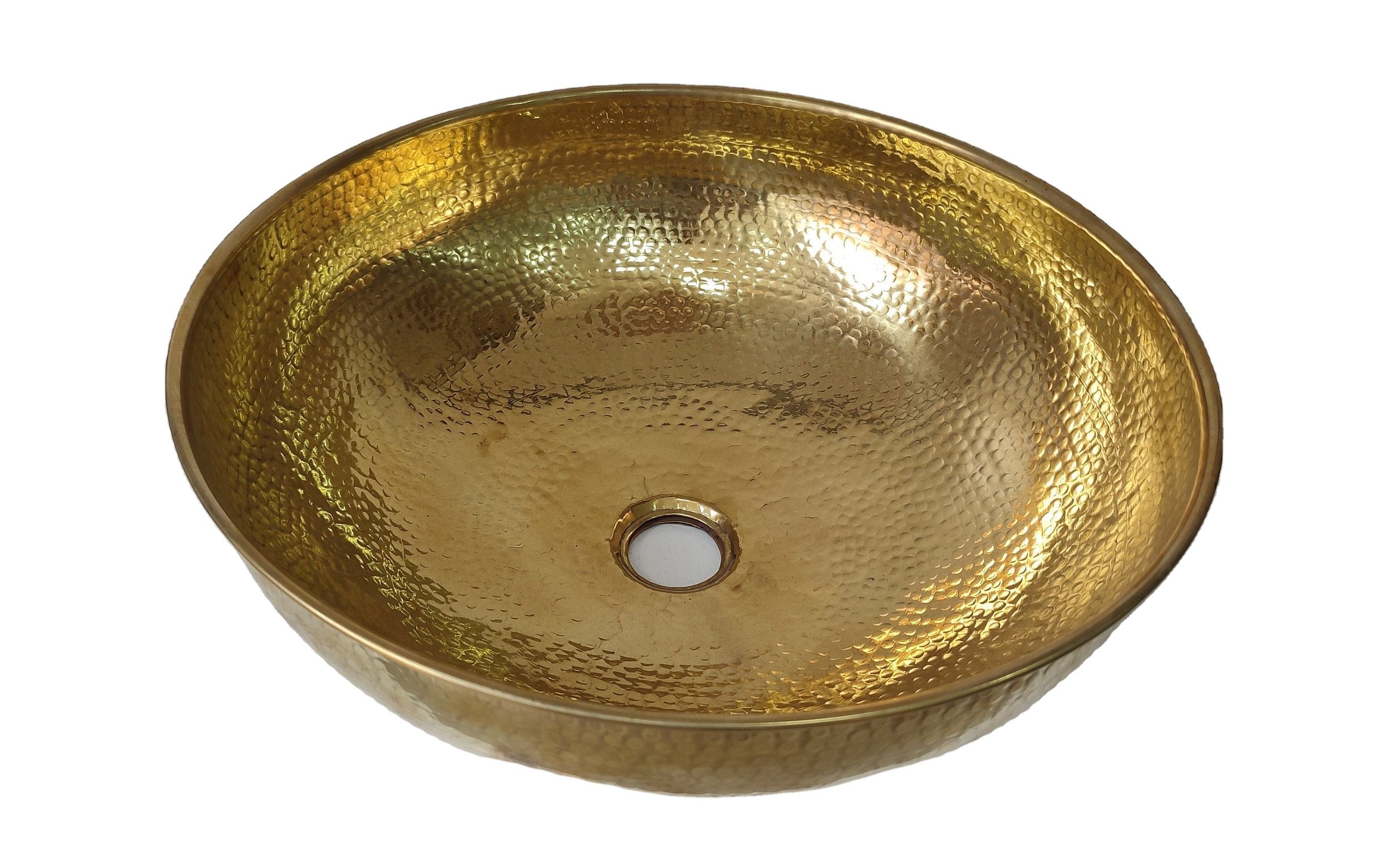 Artisan Copper Sink Bowl, Green Patina Finish, Handmade Hammered Vessel Basin for Bathroom & Kitchen