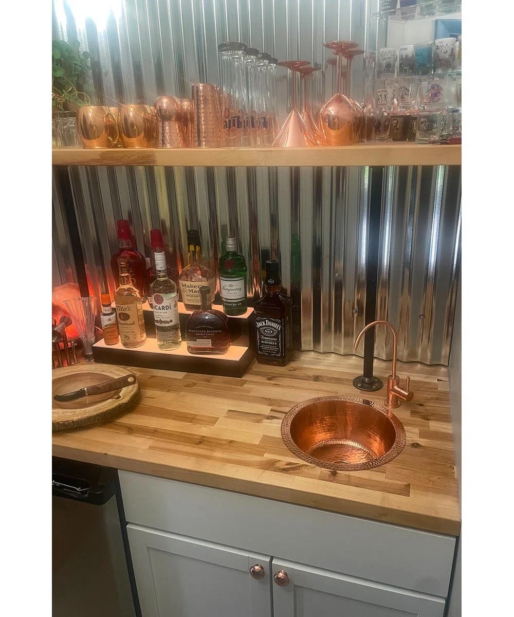 Hammered Copper Planter