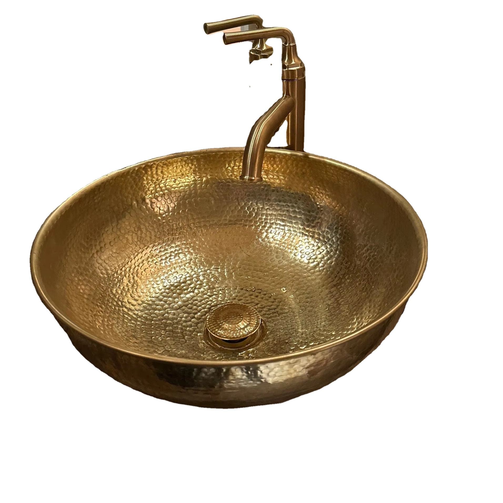Artisan Copper Sink Bowl, Green Patina Finish, Handmade Hammered Vessel Basin for Bathroom & Kitchen