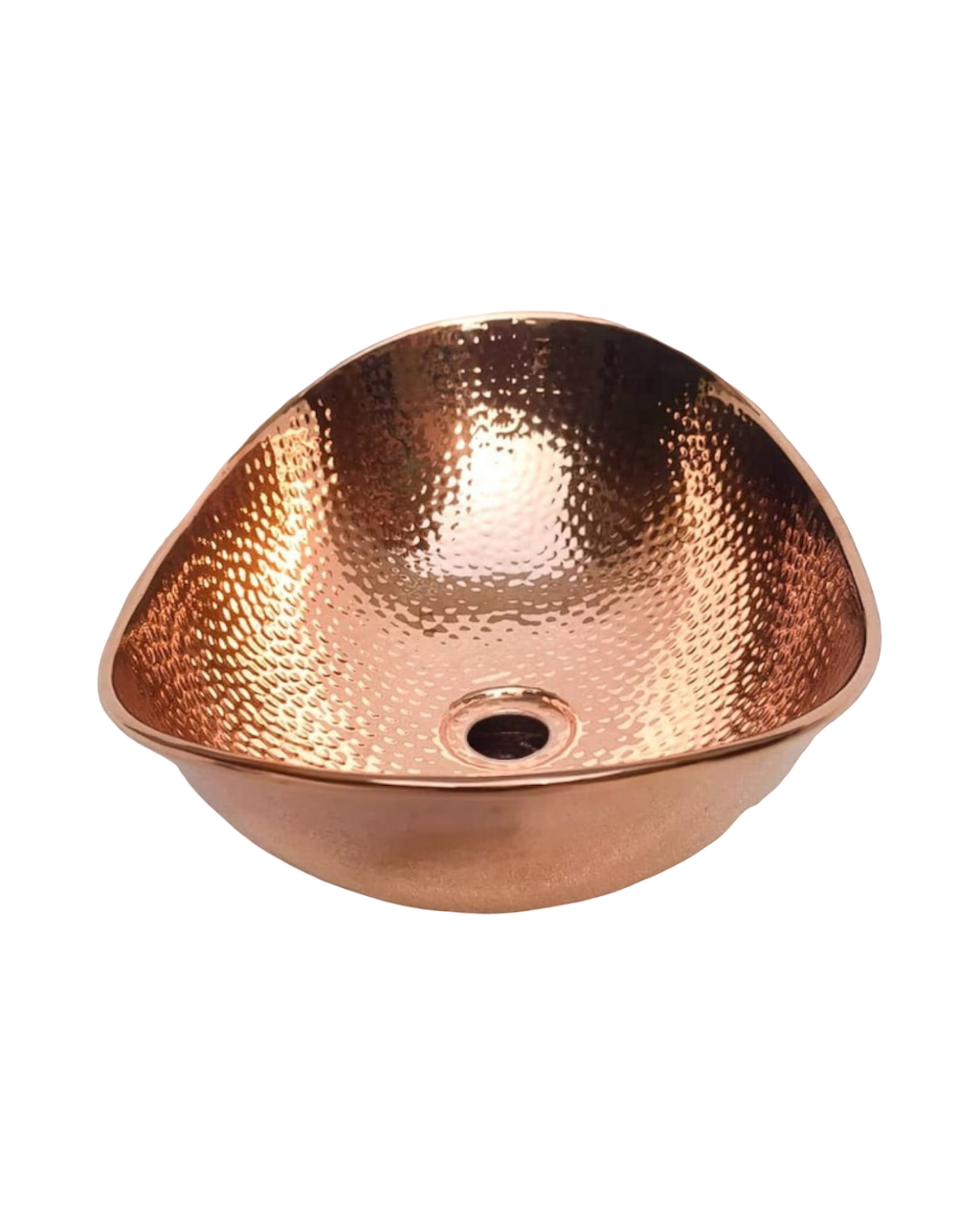 Vintage Style Copper Vessel Sink with Green Patina, Handcrafted Hammered Bathroom Wash Basin