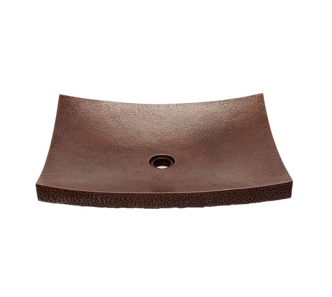 Premium Copper Vessel Sink Bundle, Handmade Oval Bathroom Basin with Matching Faucet, Drain and Mounting Ring, Rustic Countertop Vanity Set