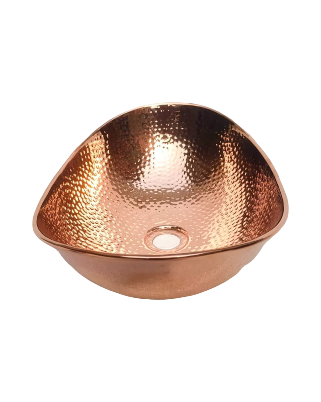 Vintage Style Copper Vessel Sink with Green Patina, Handcrafted Hammered Bathroom Wash Basin