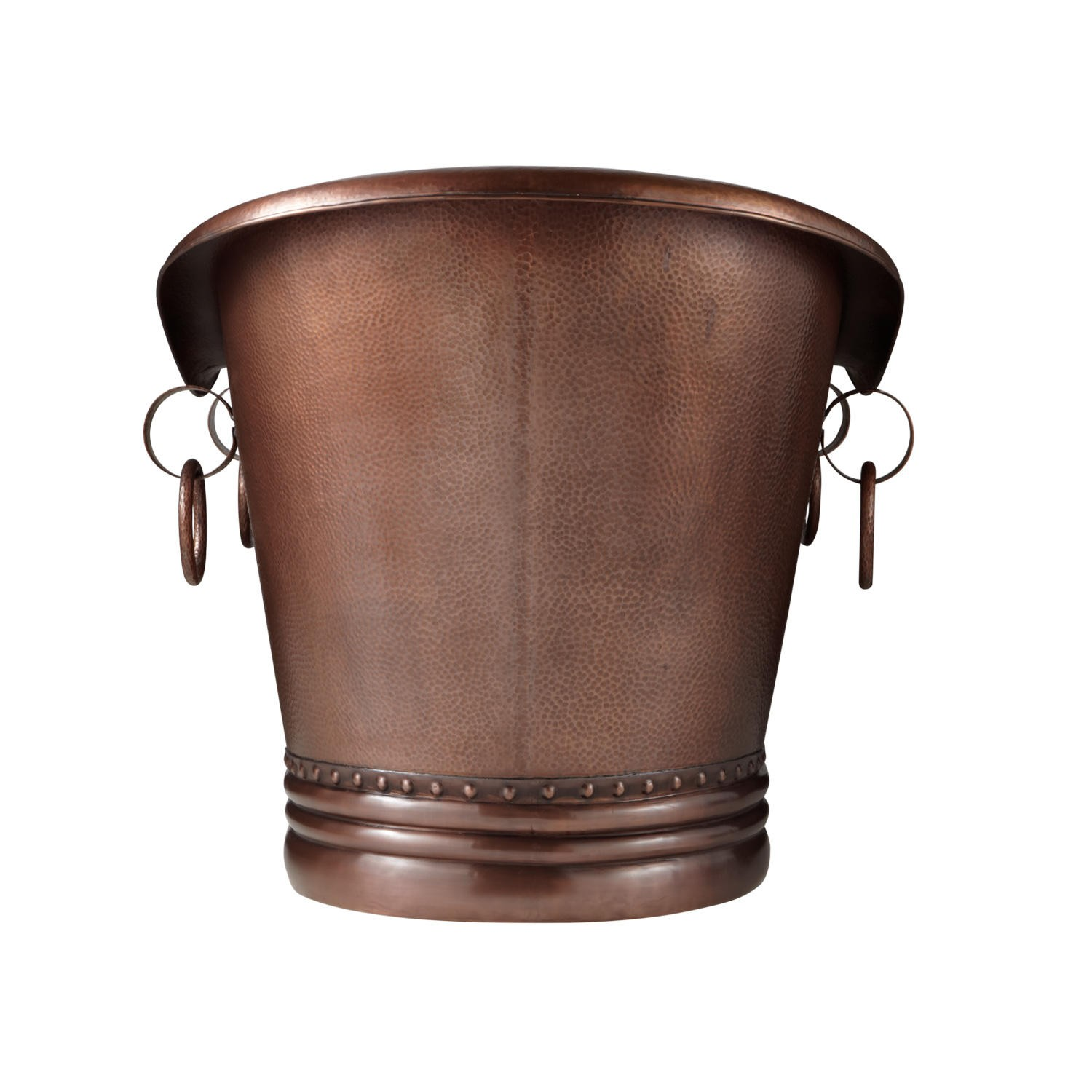 Elegant Copper Freestanding Bathtub – Handcrafted Rustic Soaking Tub for Premium Bathroom Style