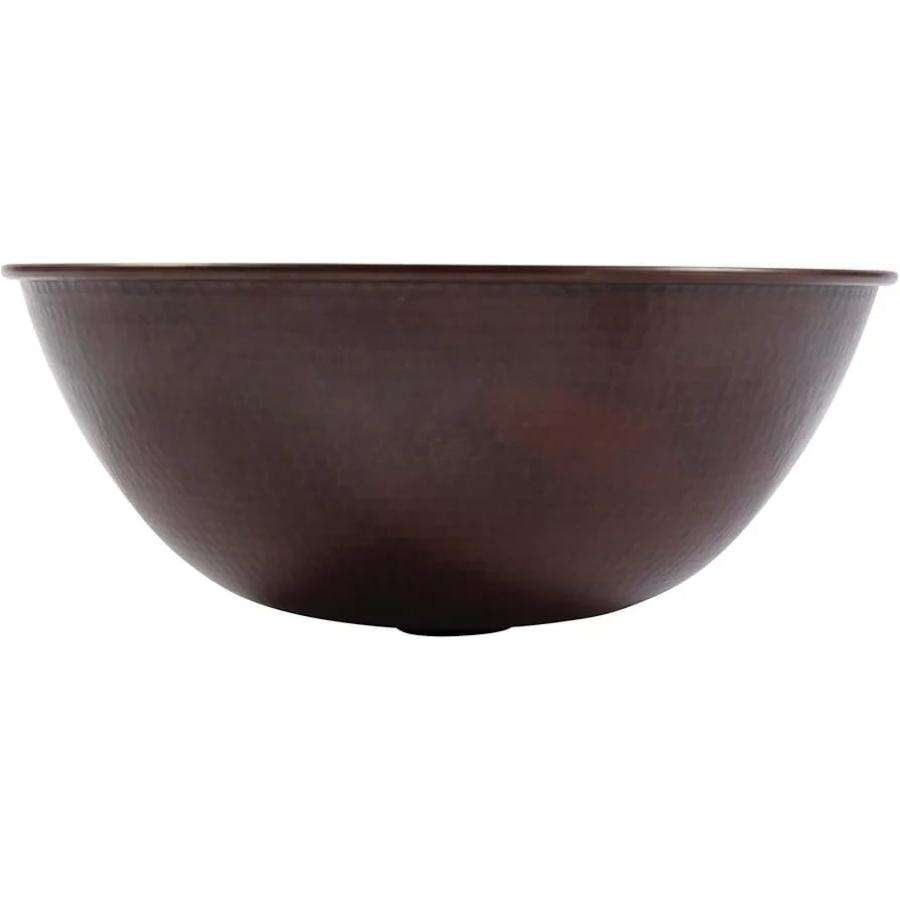 Vintage Handcrafted Copper Vessel Sink – Antique Round Bathroom Wash Basin for Rustic Farmhouse Vanity and Luxury Countertop Décor
