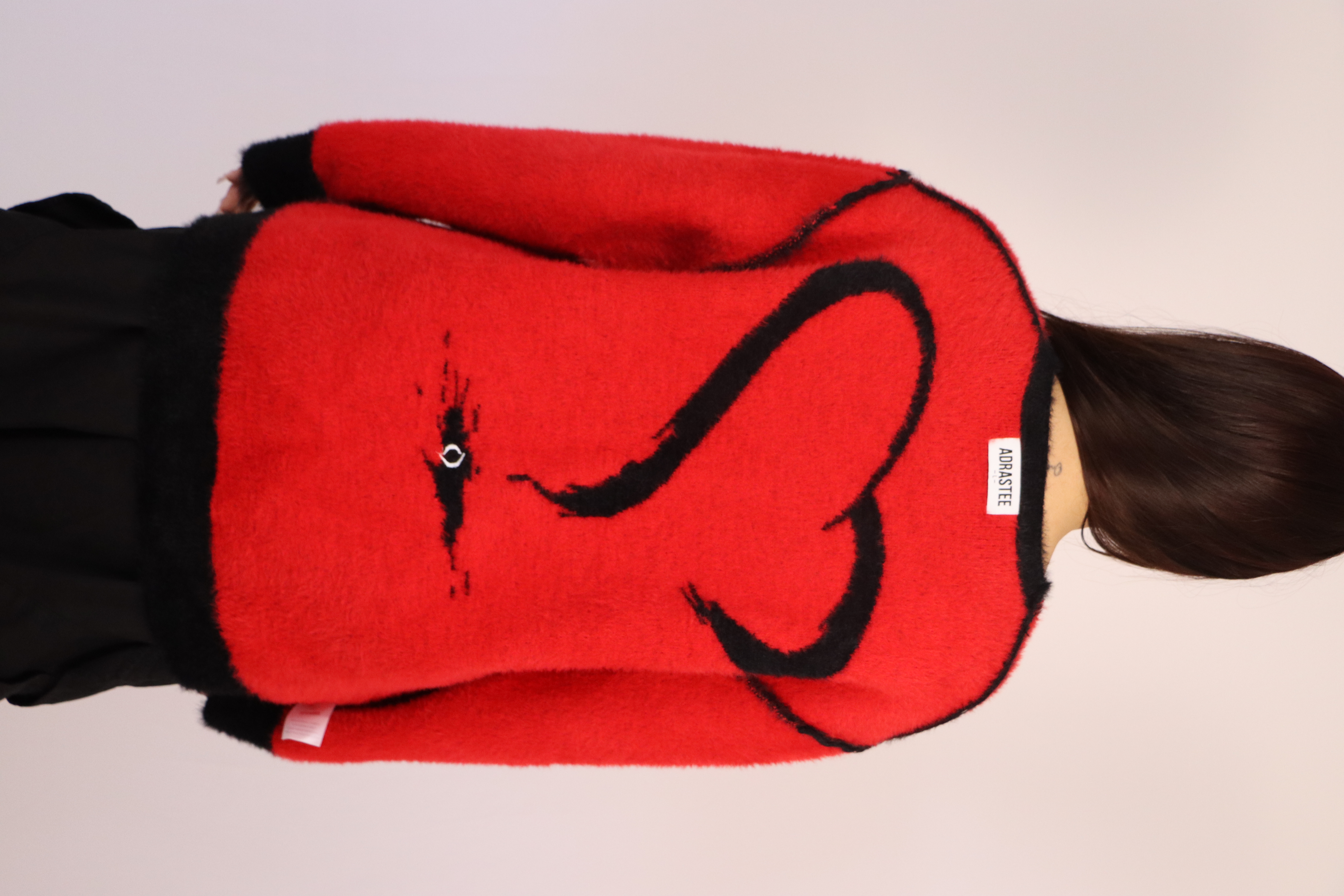 Pull Mohair Réversible – Blood amor BLACK/RED