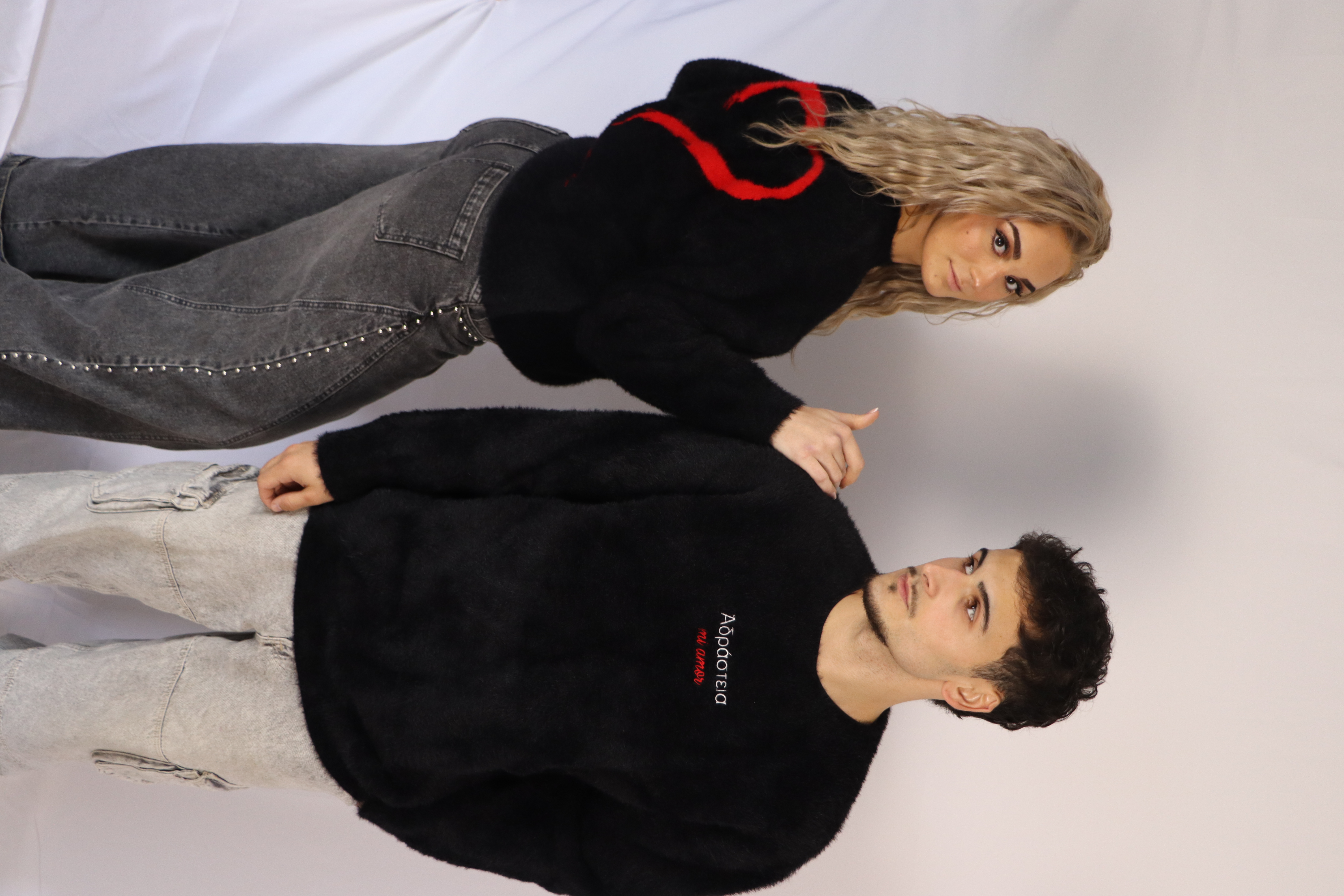 Pull Mohair Réversible – Blood amor BLACK/RED