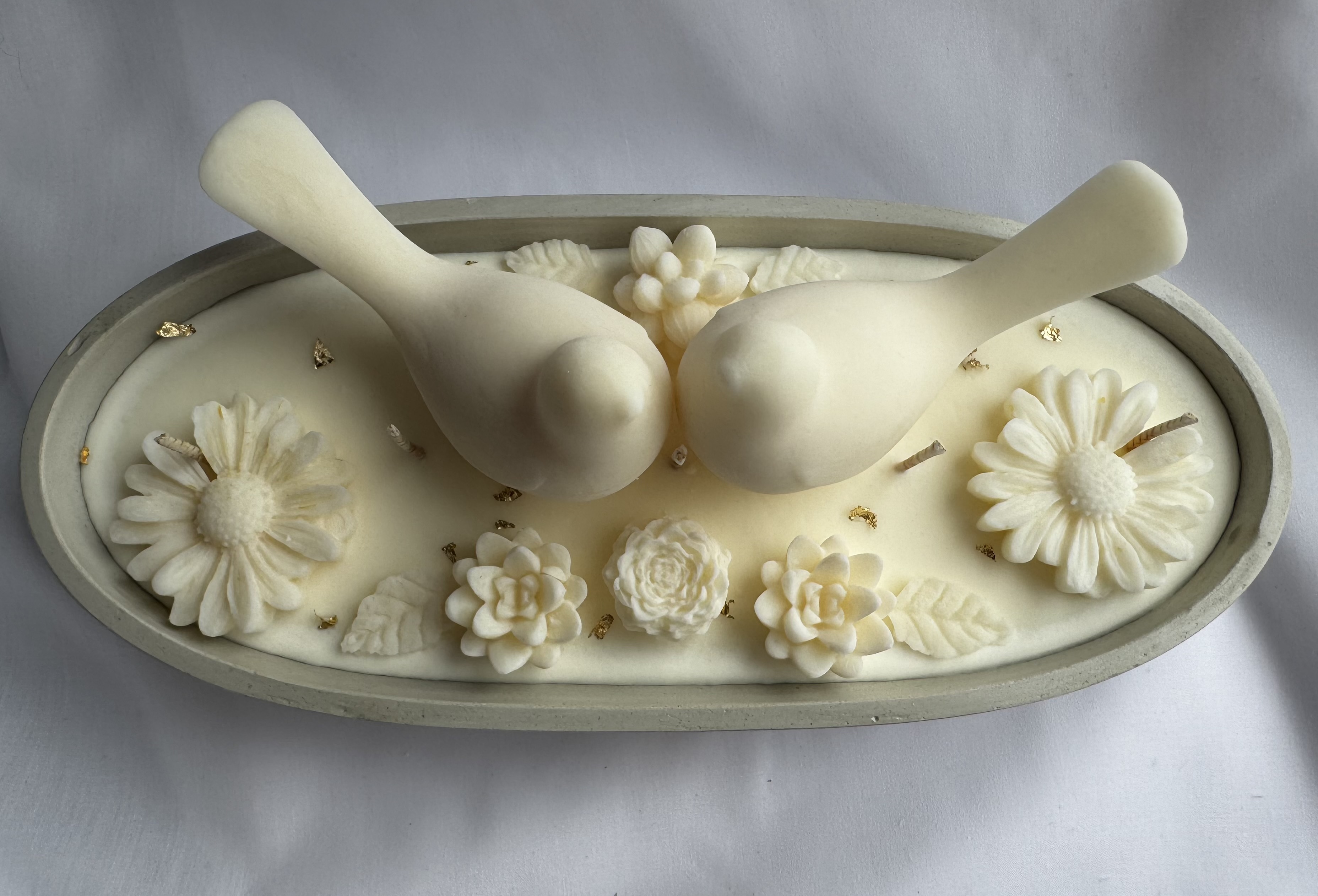 Žvakė su paukščiais - progoms