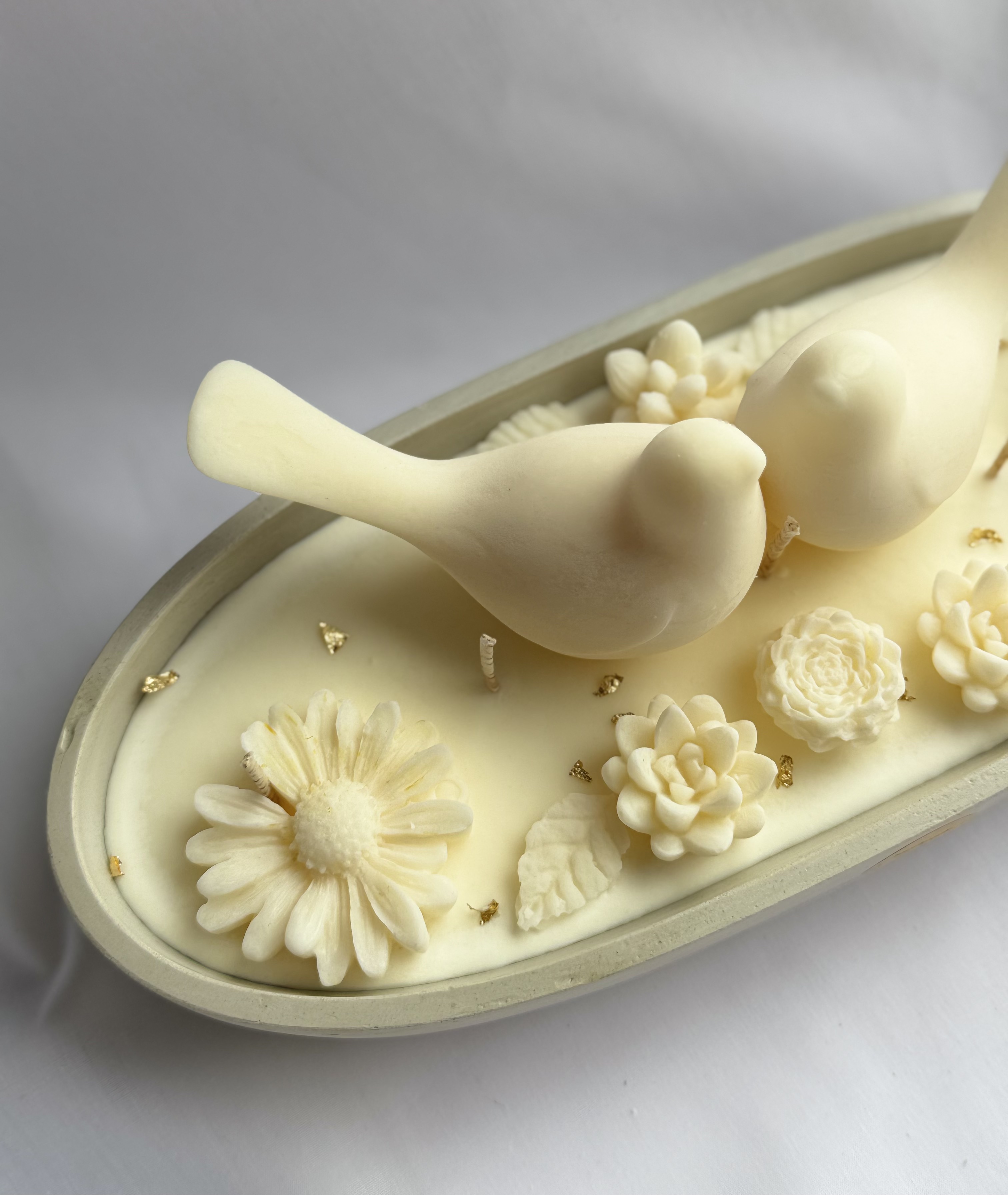 Žvakė su paukščiais - progoms