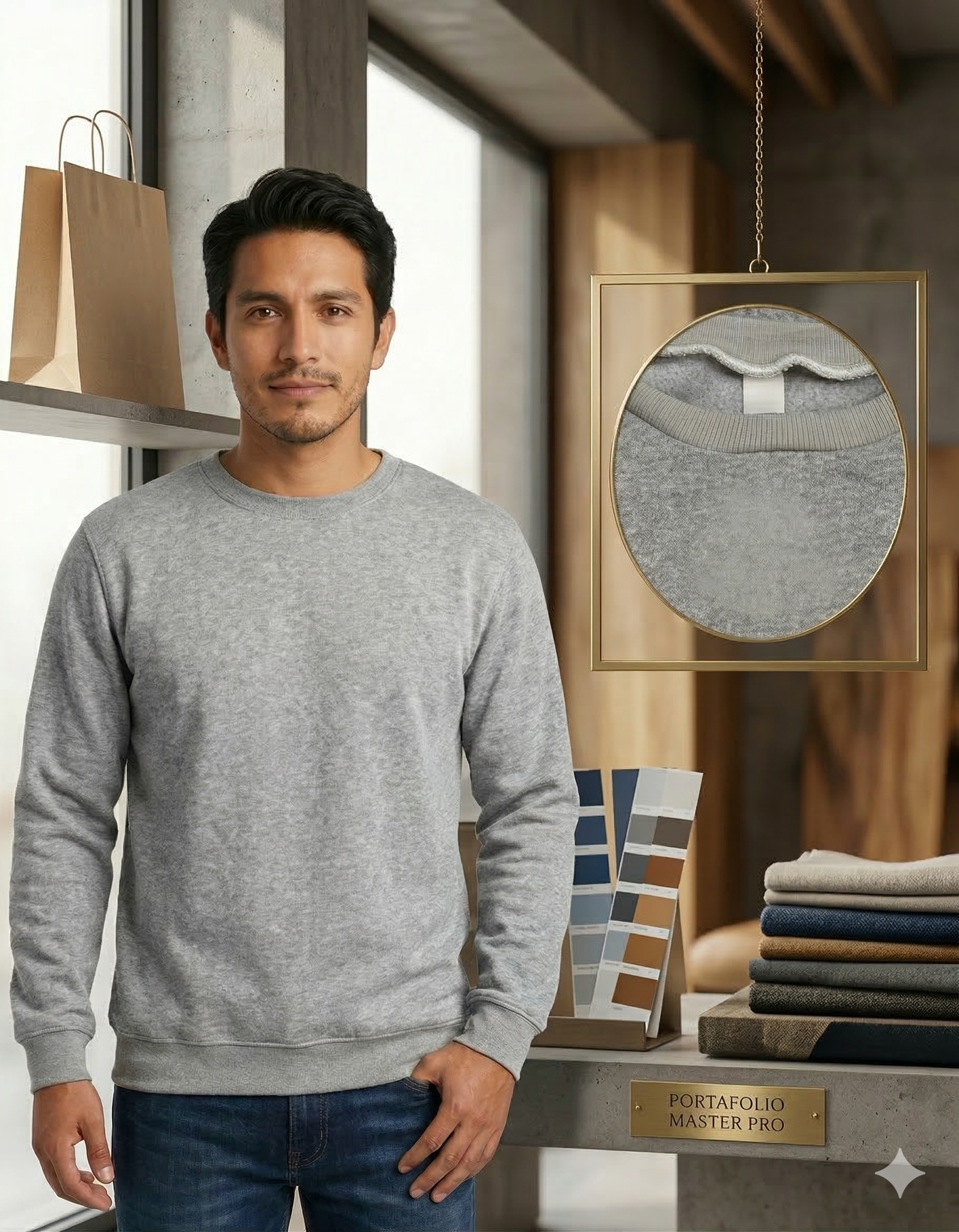 Sudadera Gris Básica