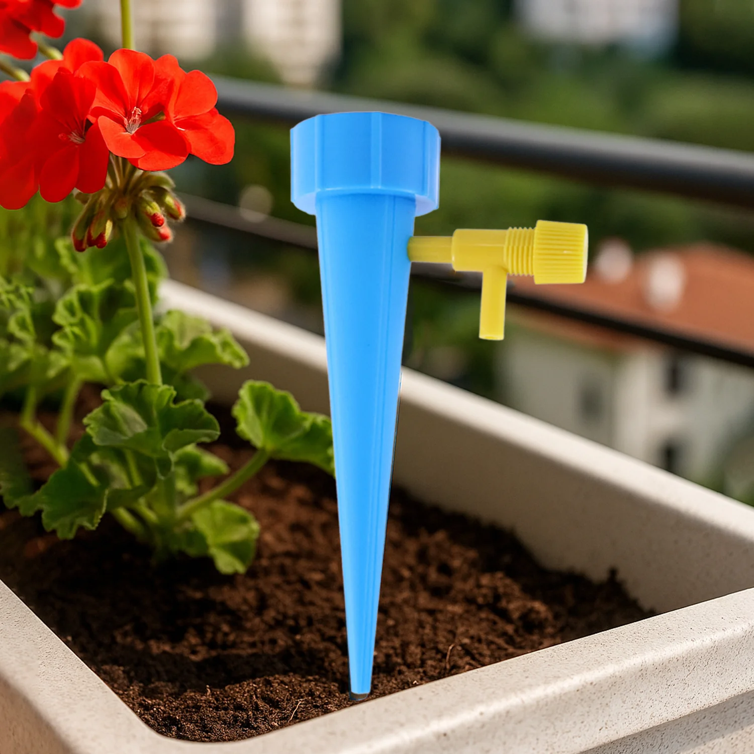 Garden Plant Watering Spikes – Blue Self Watering Drip Irrigation Device (10 Pc)
