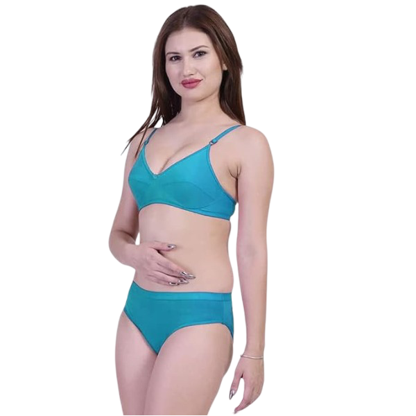 Women's Teal Lingerie Set