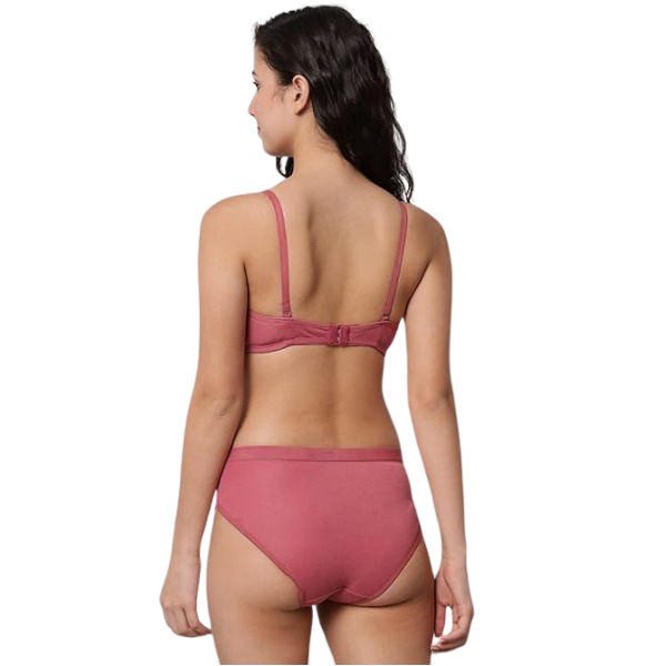 Women's Rose Pink Underwear Set