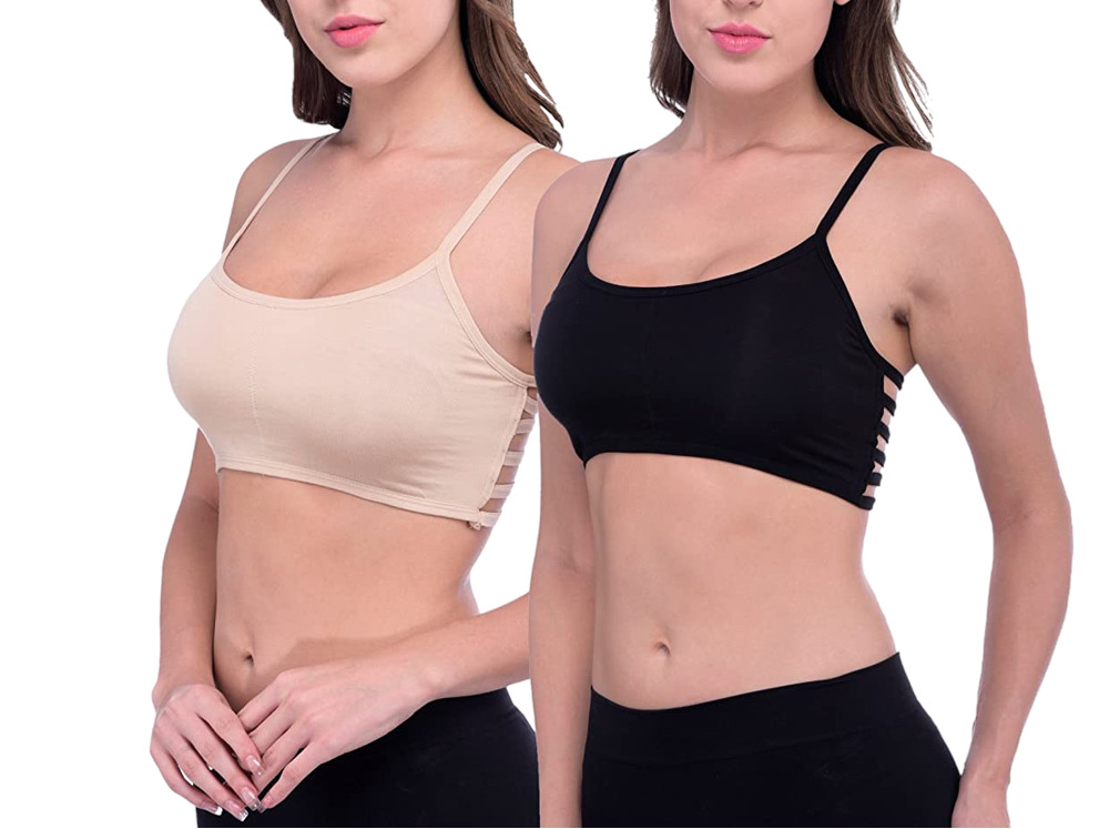 Women's Seamless Strappy Bralette (Pack of 2)