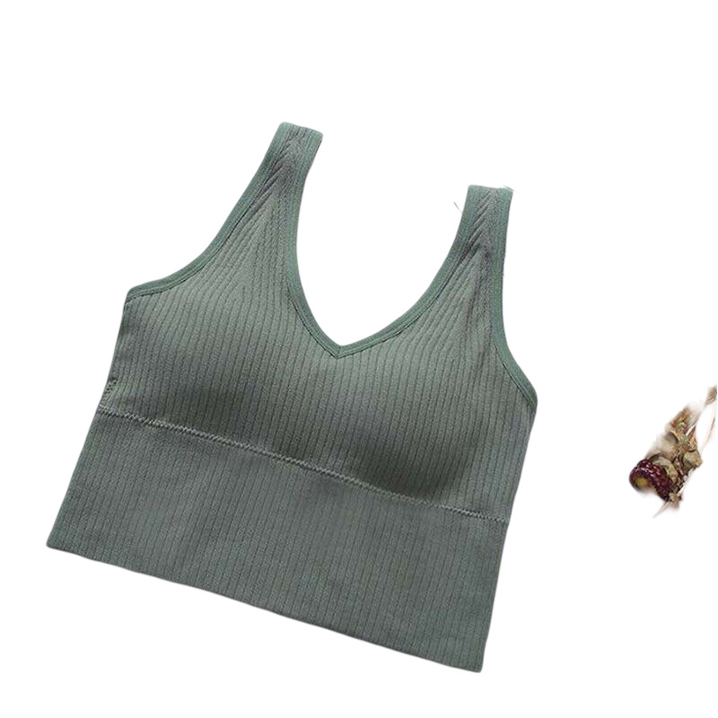 Seamless Ribbed Sports Bra