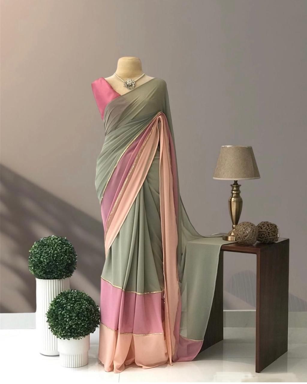 Elegant Pastel Saree