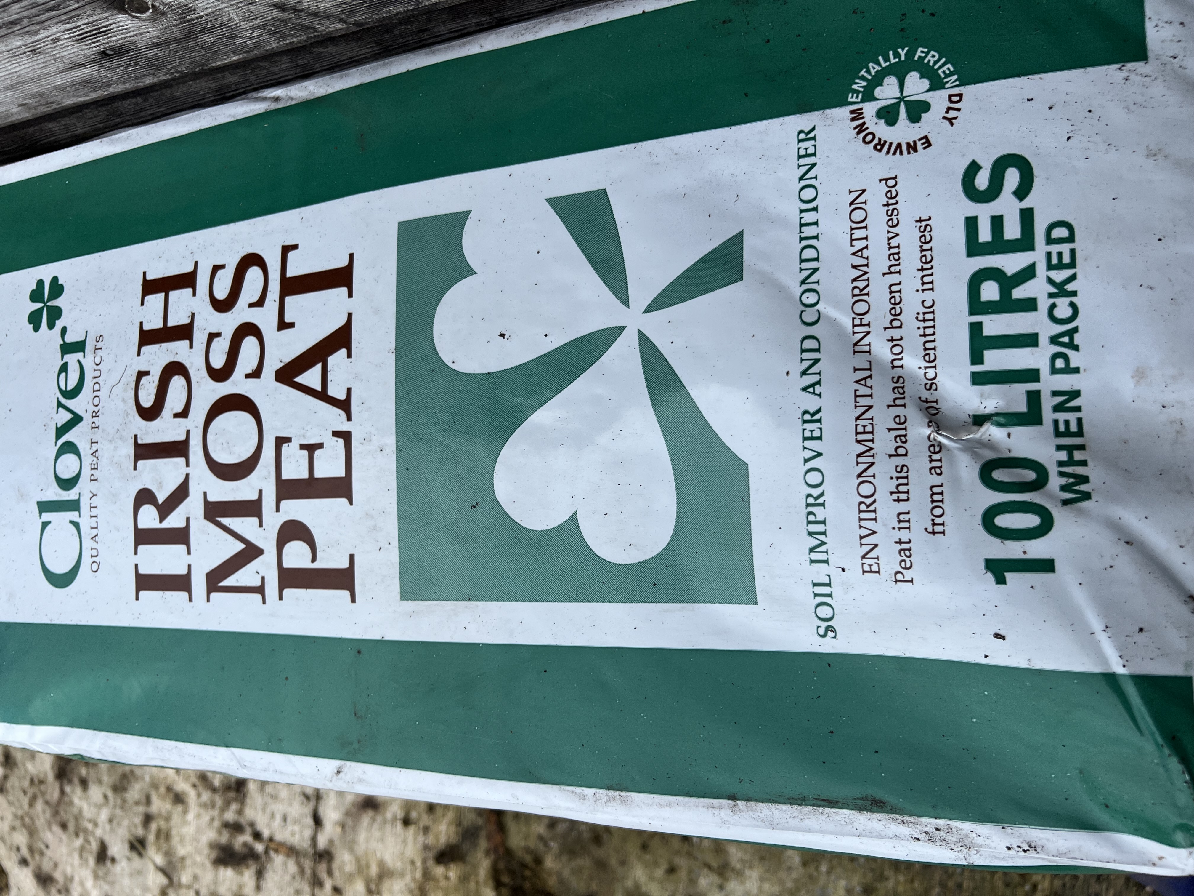 Irish moss peat soil improver