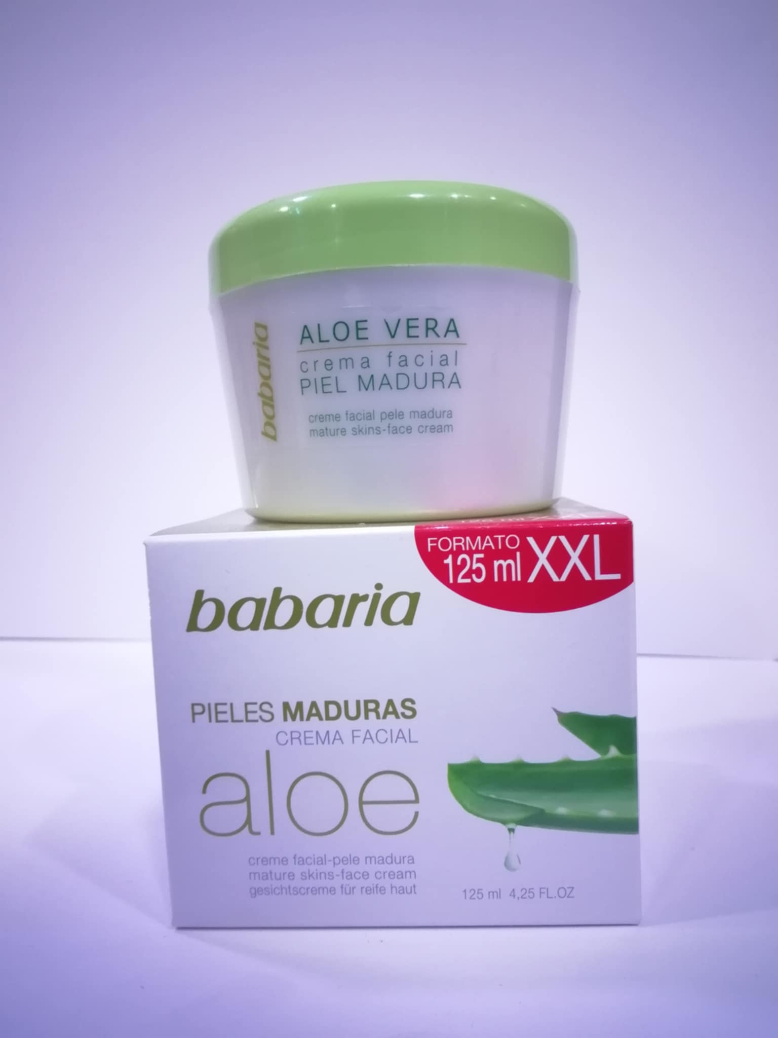 Crème faciale à l'Aloe Vera pour peaux matures BABARIA