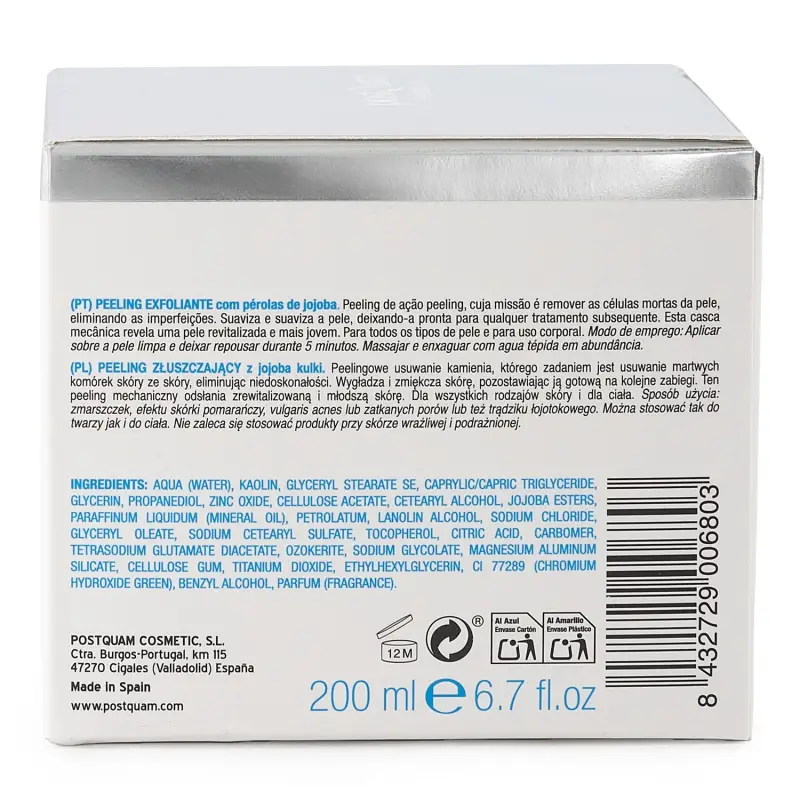 Peeling exfoliant avec perles de jojoba