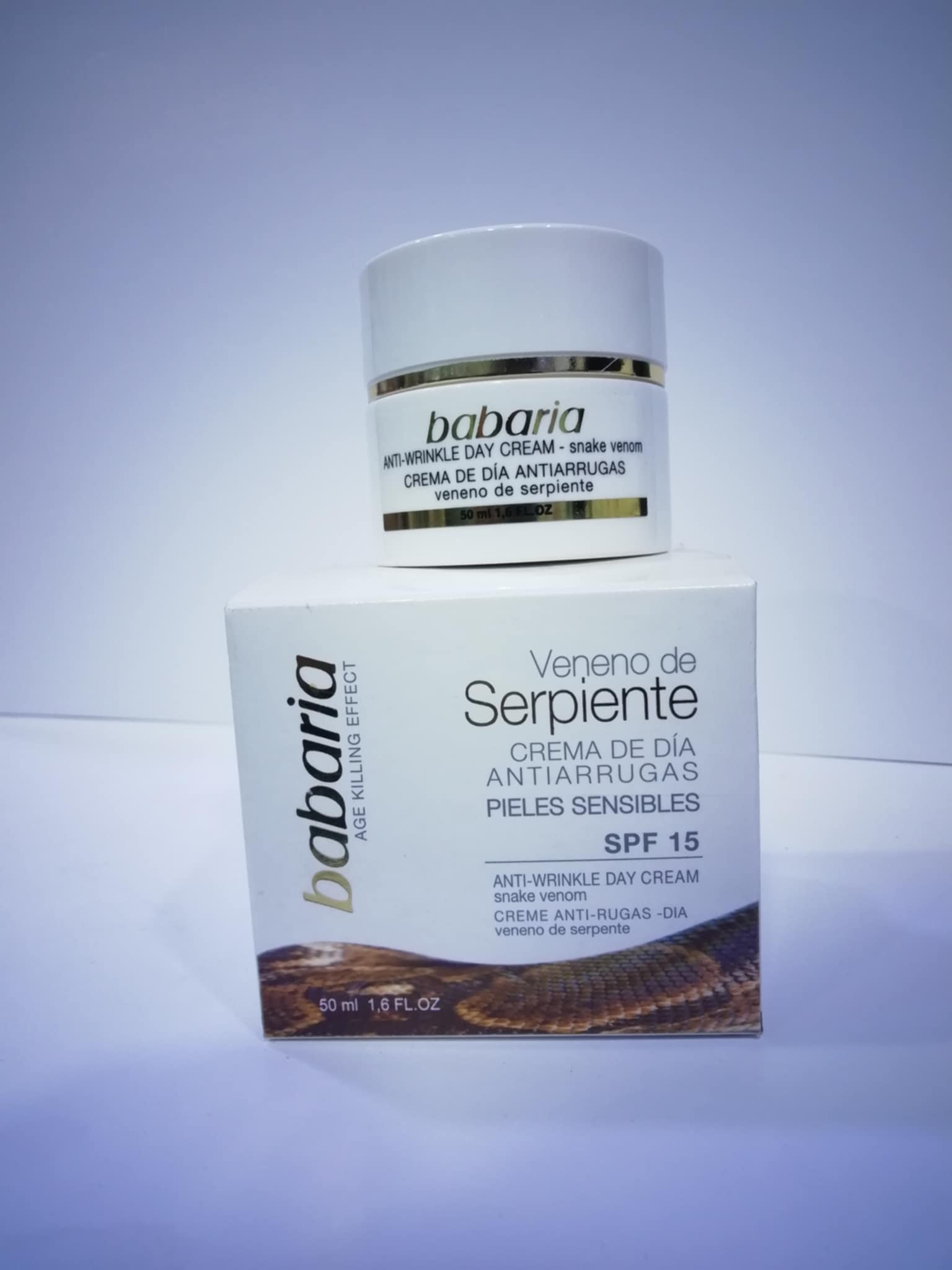 Crème de jour anti-rides au venin de serpent