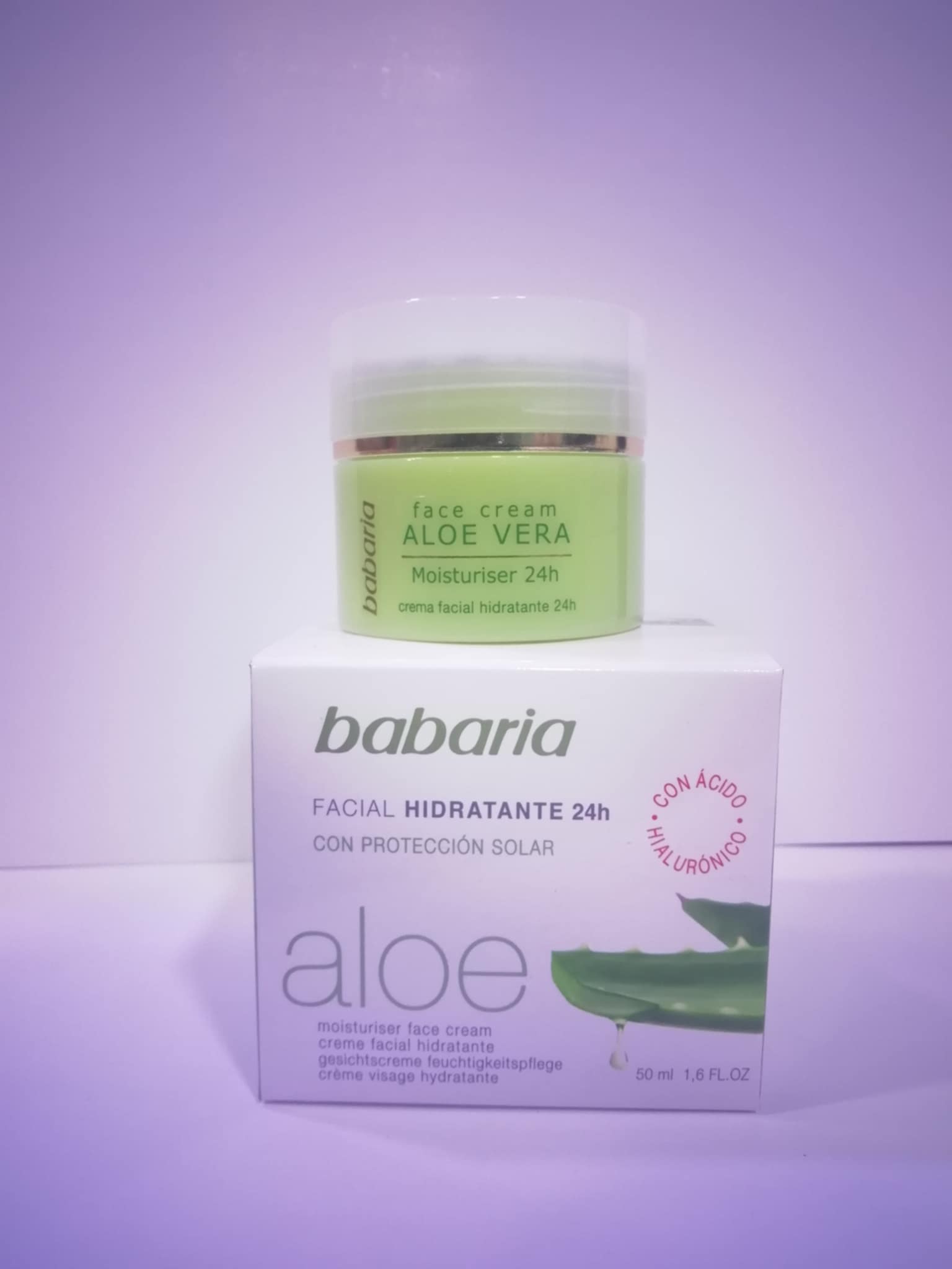 Crème visage Aloe Vera Babaria