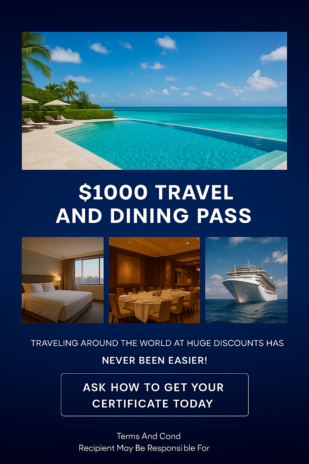 $1000 Travel and Dining Pass