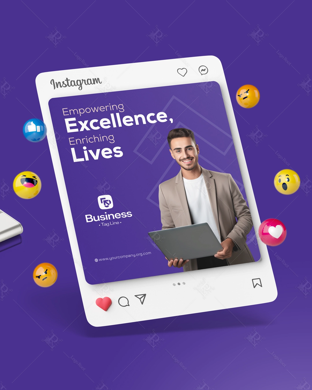 F + R Lettermark – Modern Tech & Digital Brand Logo + Stationery Set