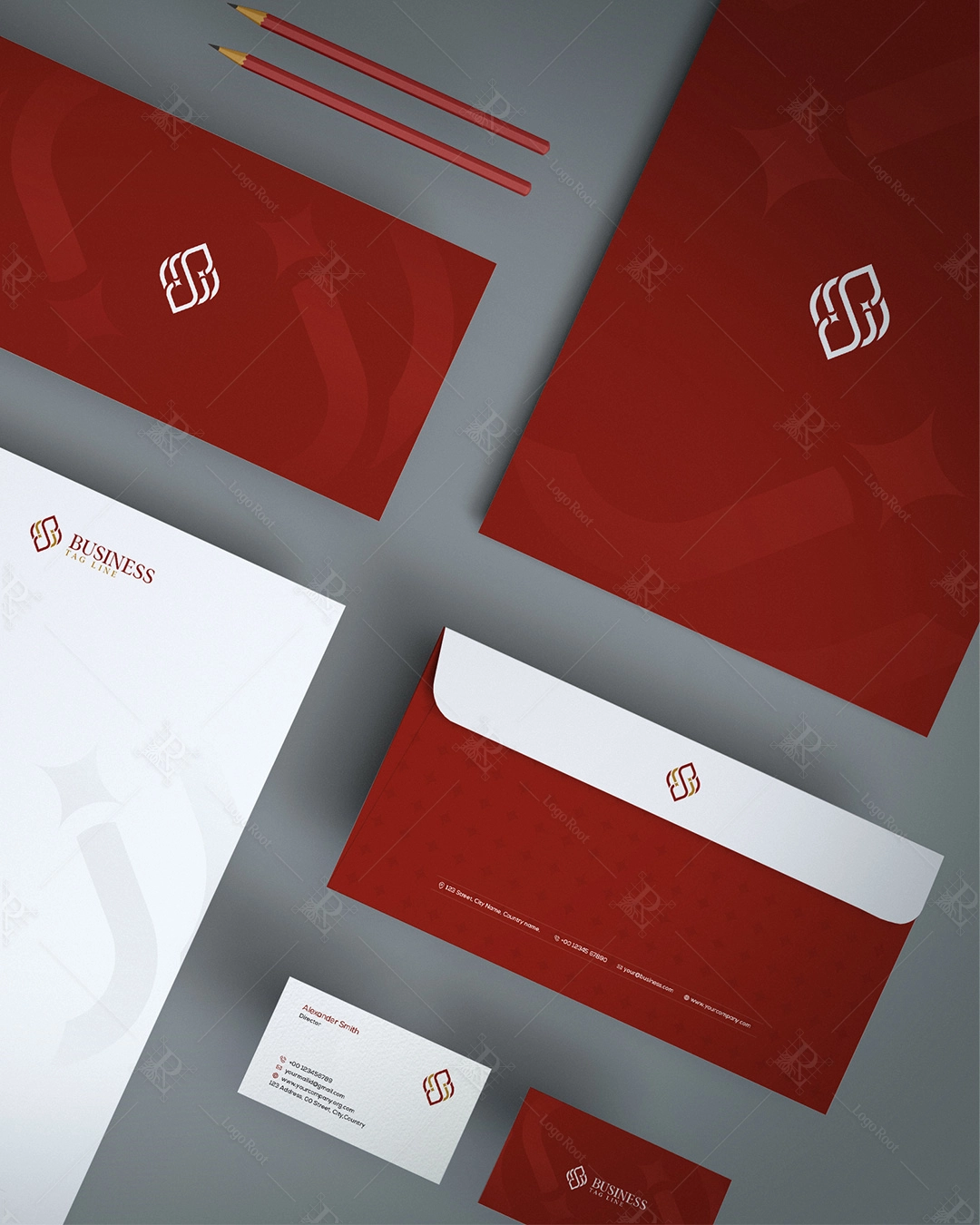 "S" Letter – Luxury Jewellery Brand Logo + Stationery Kit