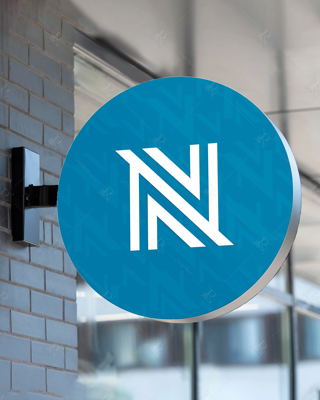 N-Line Structure - Modern N Monogram Logo