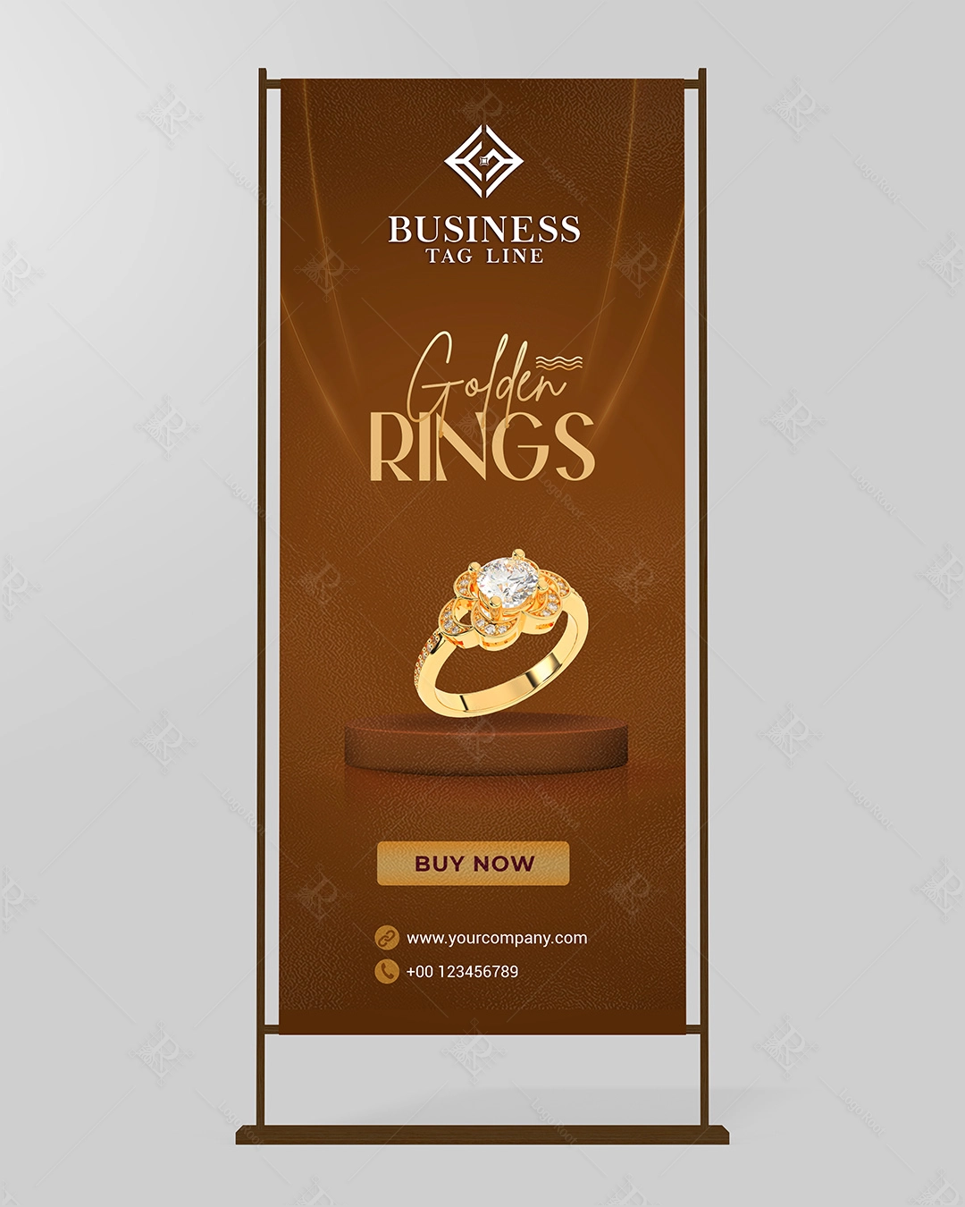 Royal Gem - Diamond Monogram Logo