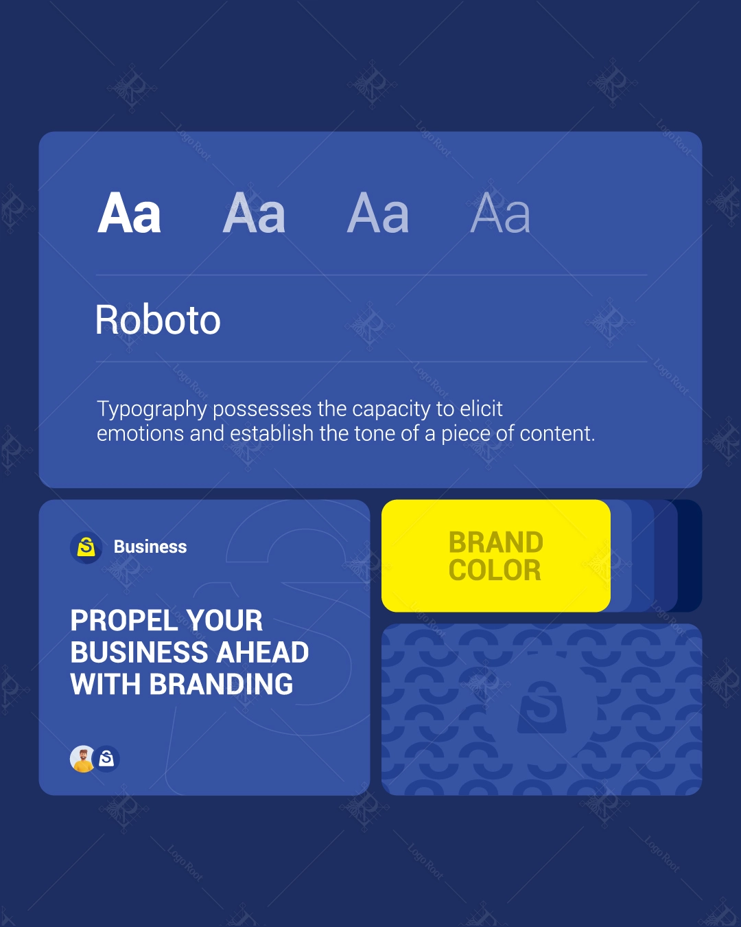 “S” Shopping Emblem – Retail & E-Commerce Logo + Stationery Design Set