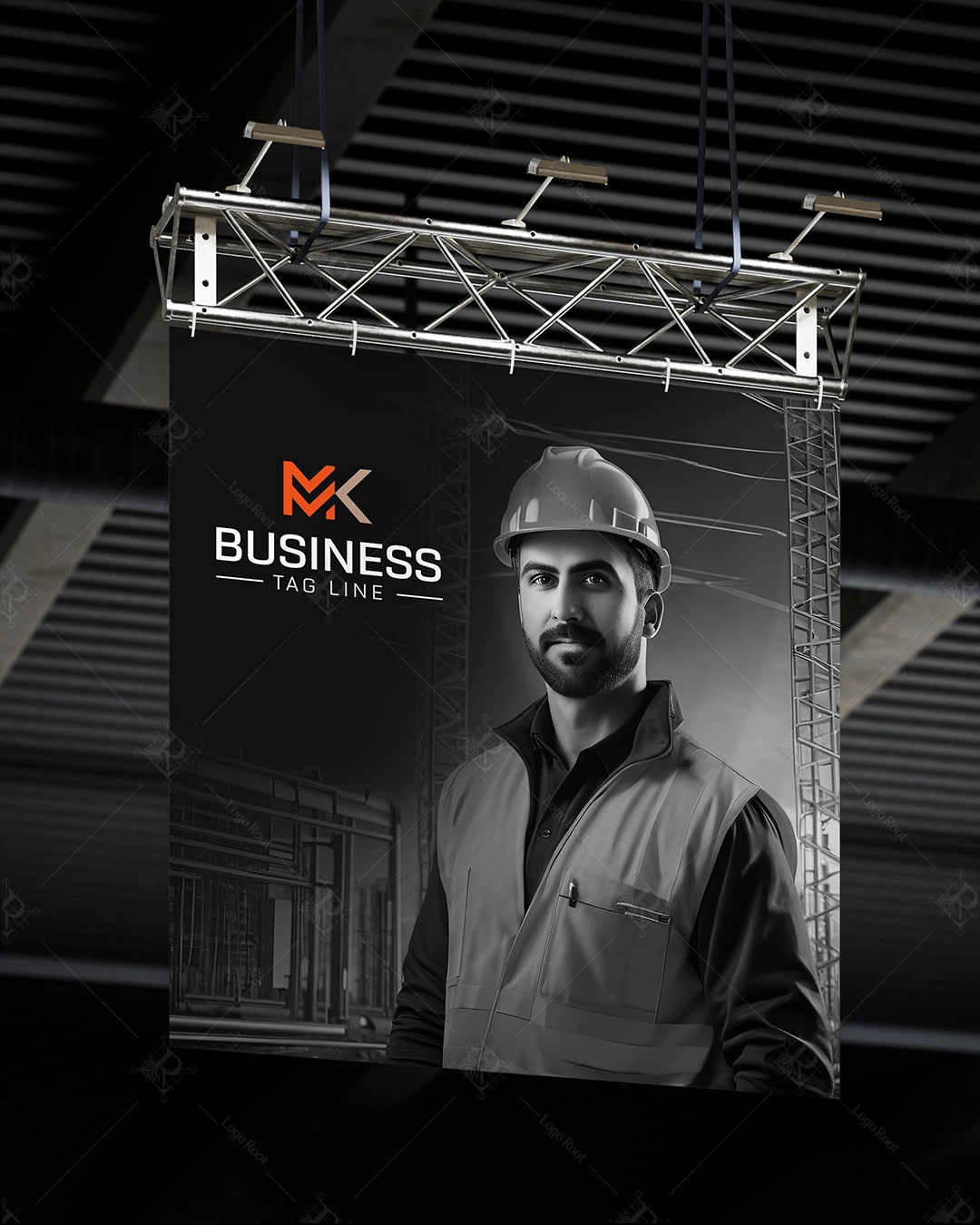 MK Initial – Construction & Engineering Logo