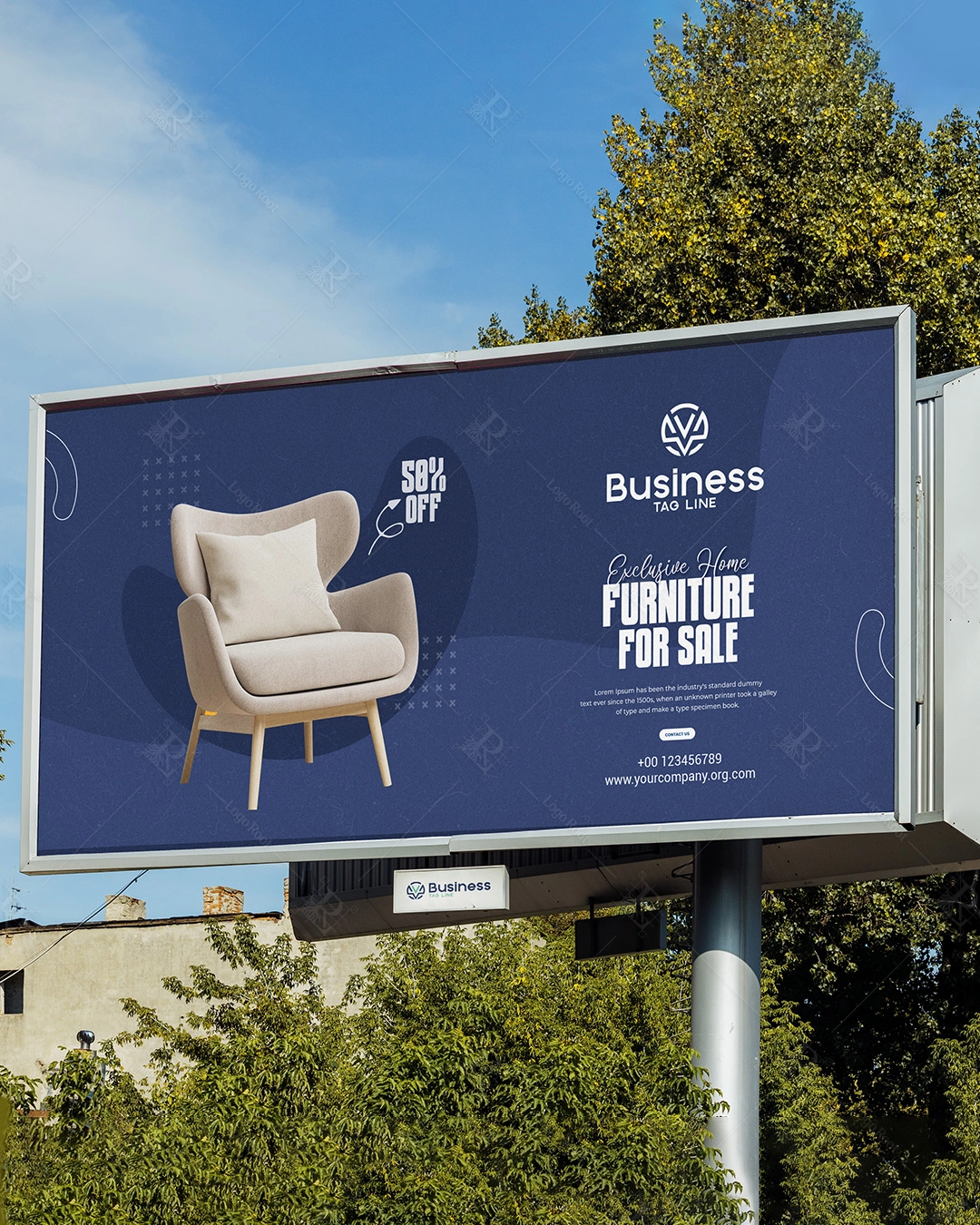 V Mark - Modern Furniture Logo