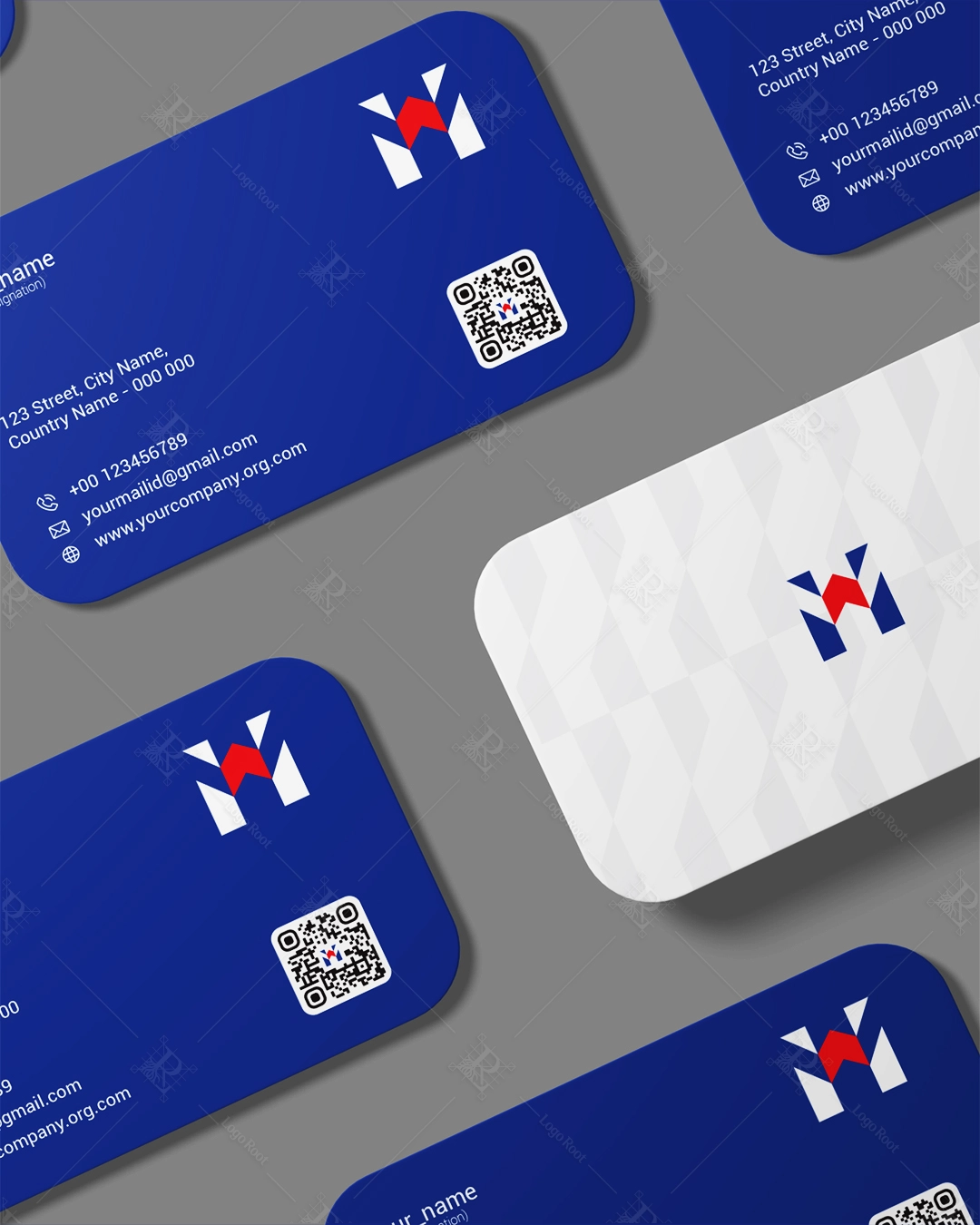 Abstract "M" Symbol – Modern Business & Corporate Logo + Stationery Pack