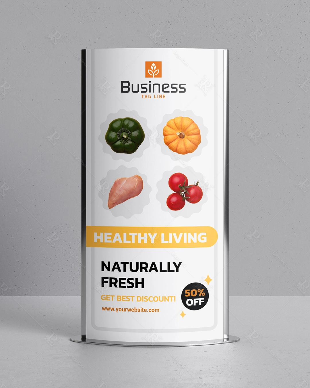 Letter Y & Leaf Icon – Organic Wellness & Food Logo