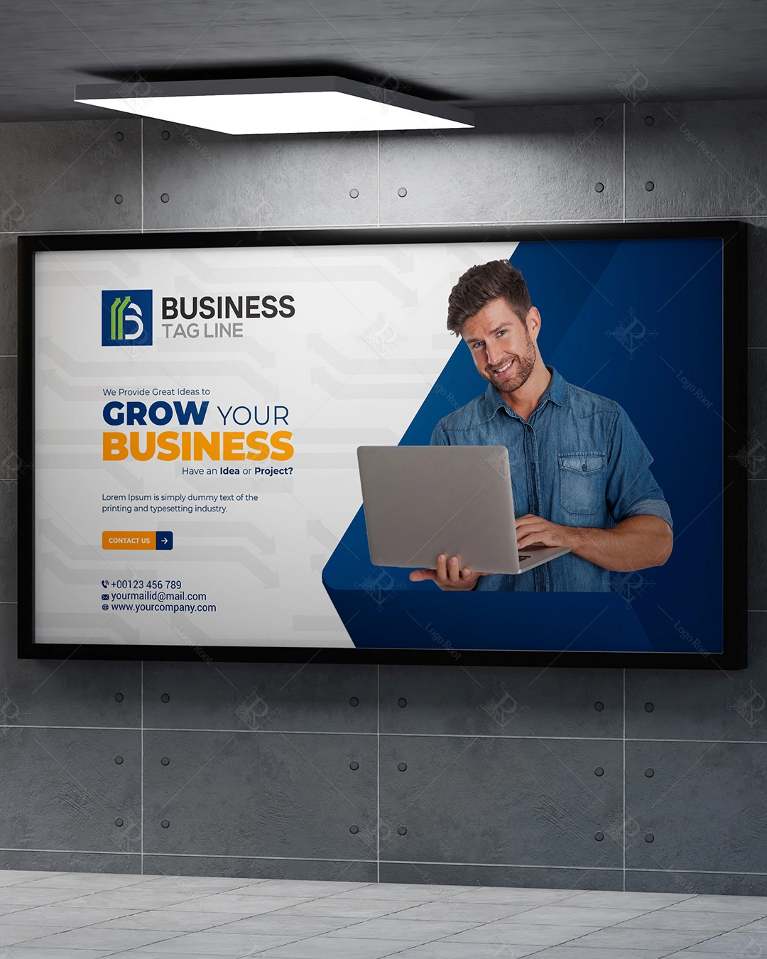 “B” Symbol Identity – Business Growth & Corporate Logo + Stationery Set