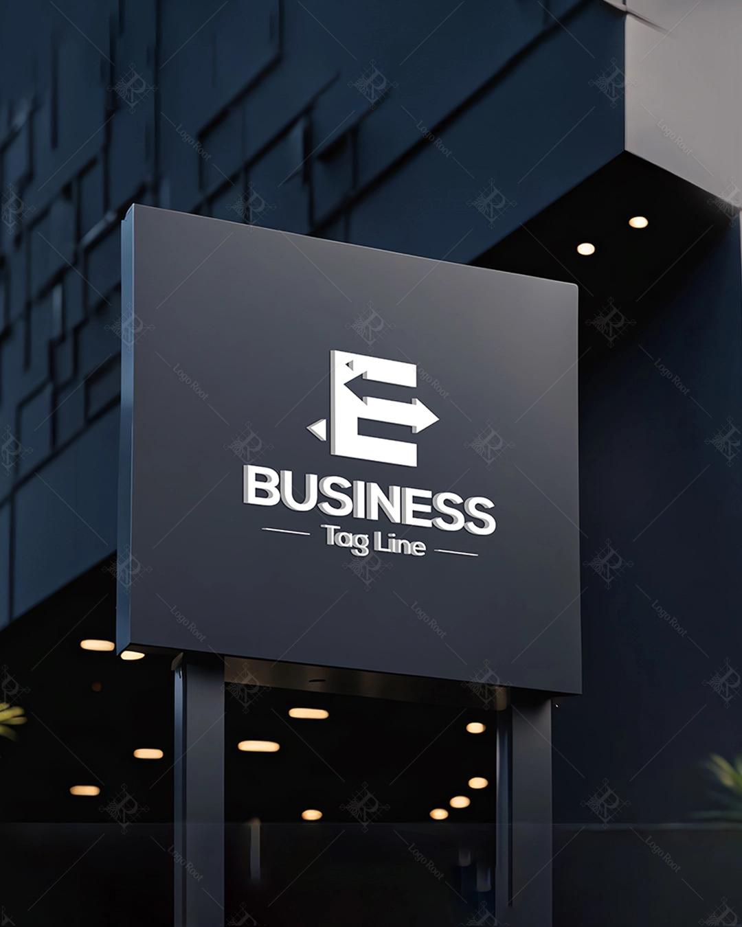 Arrow E – Modern Business Logo