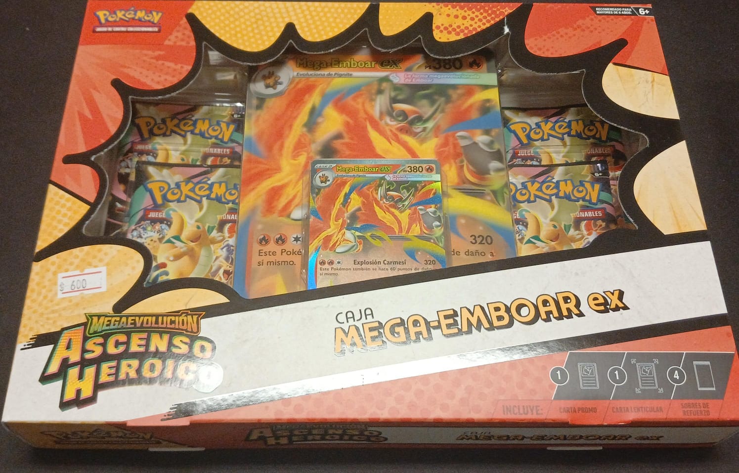 Mega Enboar Ex Box Mega Evolutions Ascended Heroes (Español)