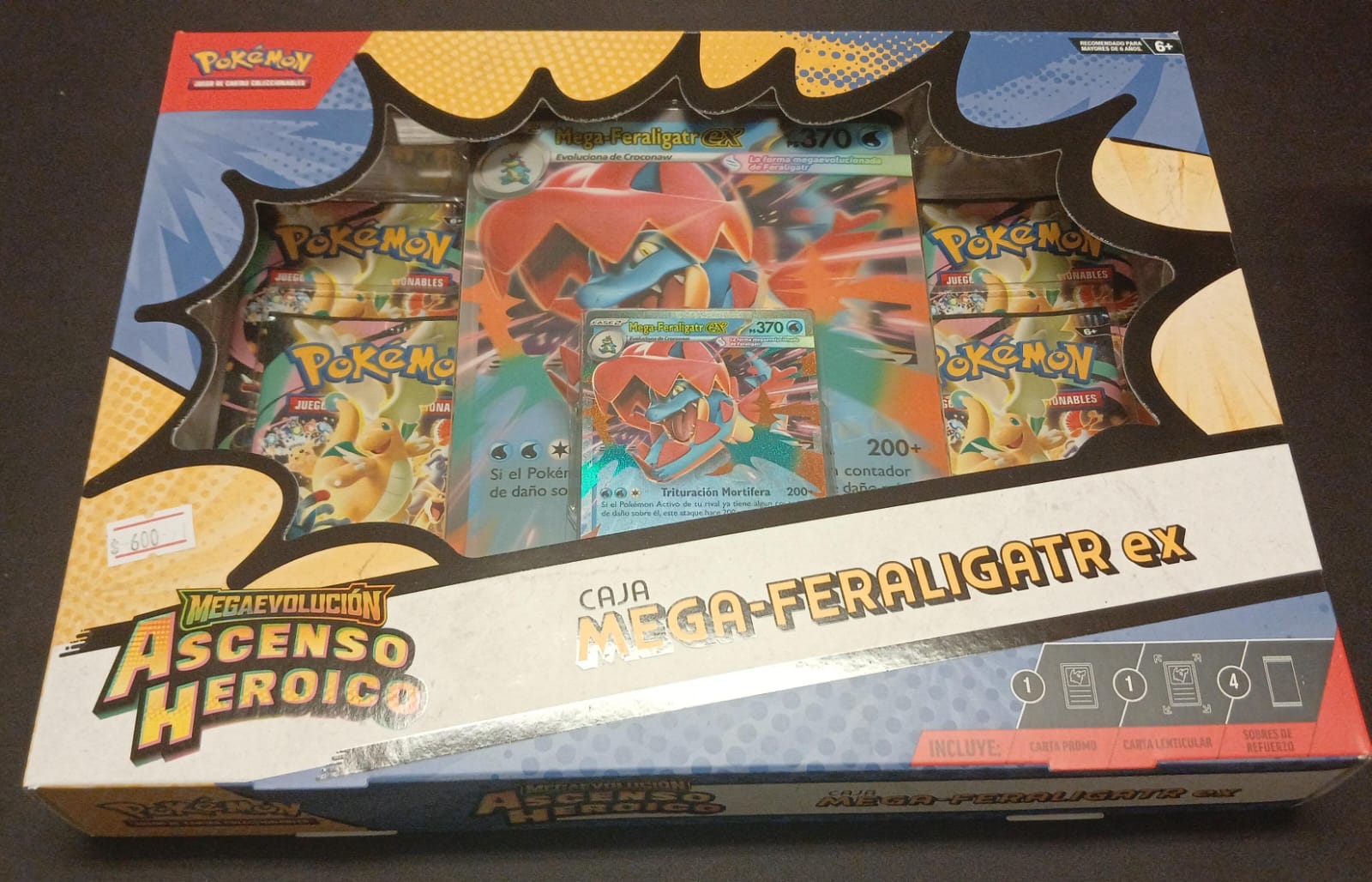 Mega Feraligator Ex Box Mega Evolutions Ascended Heroes (Español)