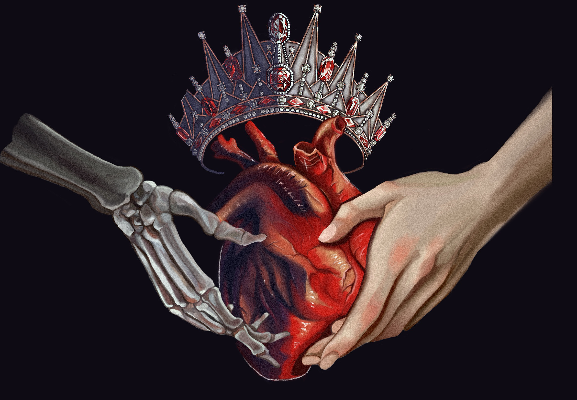 Crowned Heart sticker
